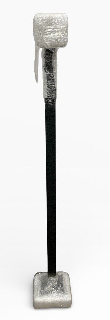 Pedestal Pro 58-9C-S 58″ Gooseneck Pedestal, Pad Mount, Steel, Black