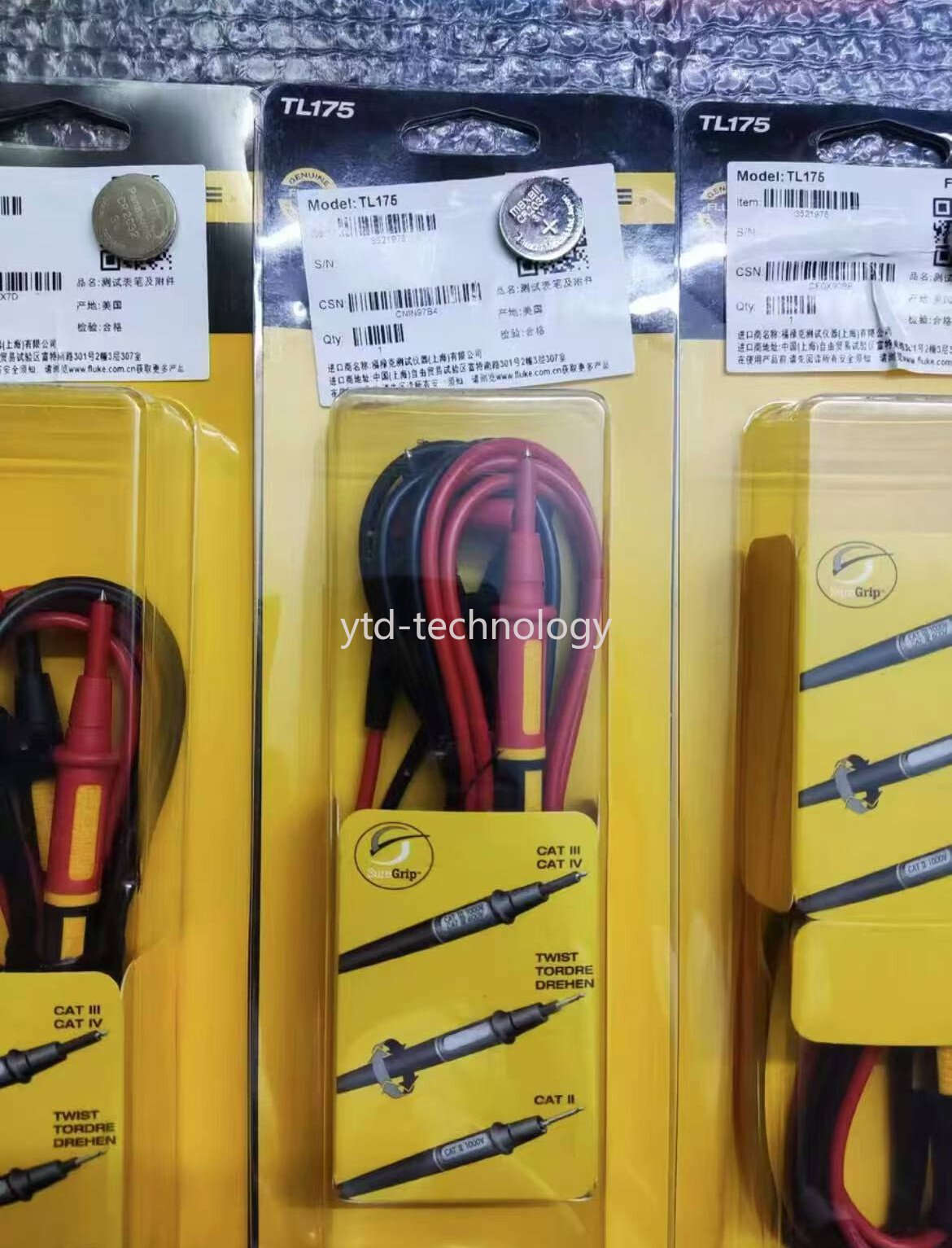 1 pc FLUKE TL175 TWISTGUARD Test Leads/