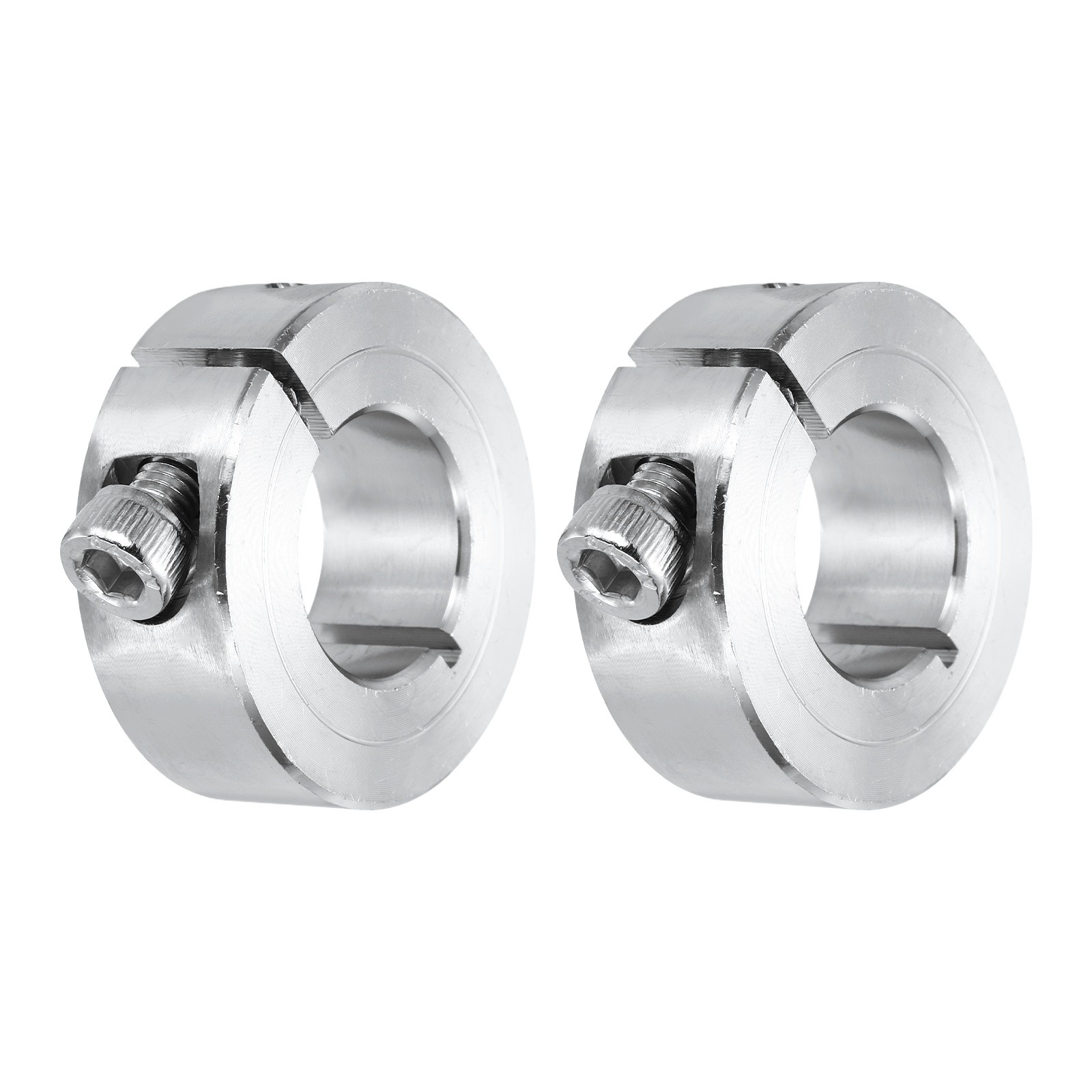 2 Pack 18mm Single Split Shaft Collar 304 Stainless Steel Clamping Shaft Collars