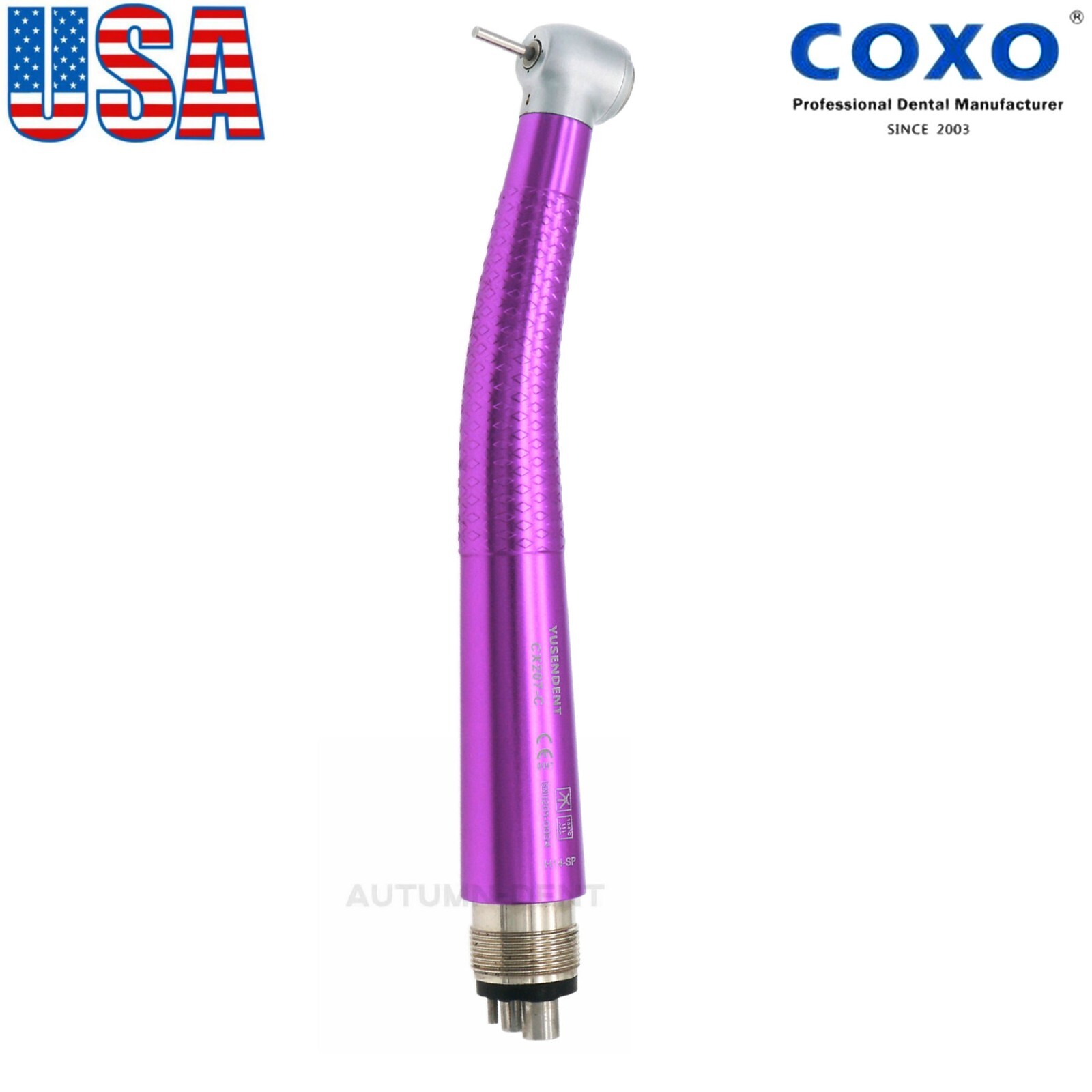 US COXO Dental Fiber Optic Handpiece High Speed Turbine For Kavo NSK Coupler
