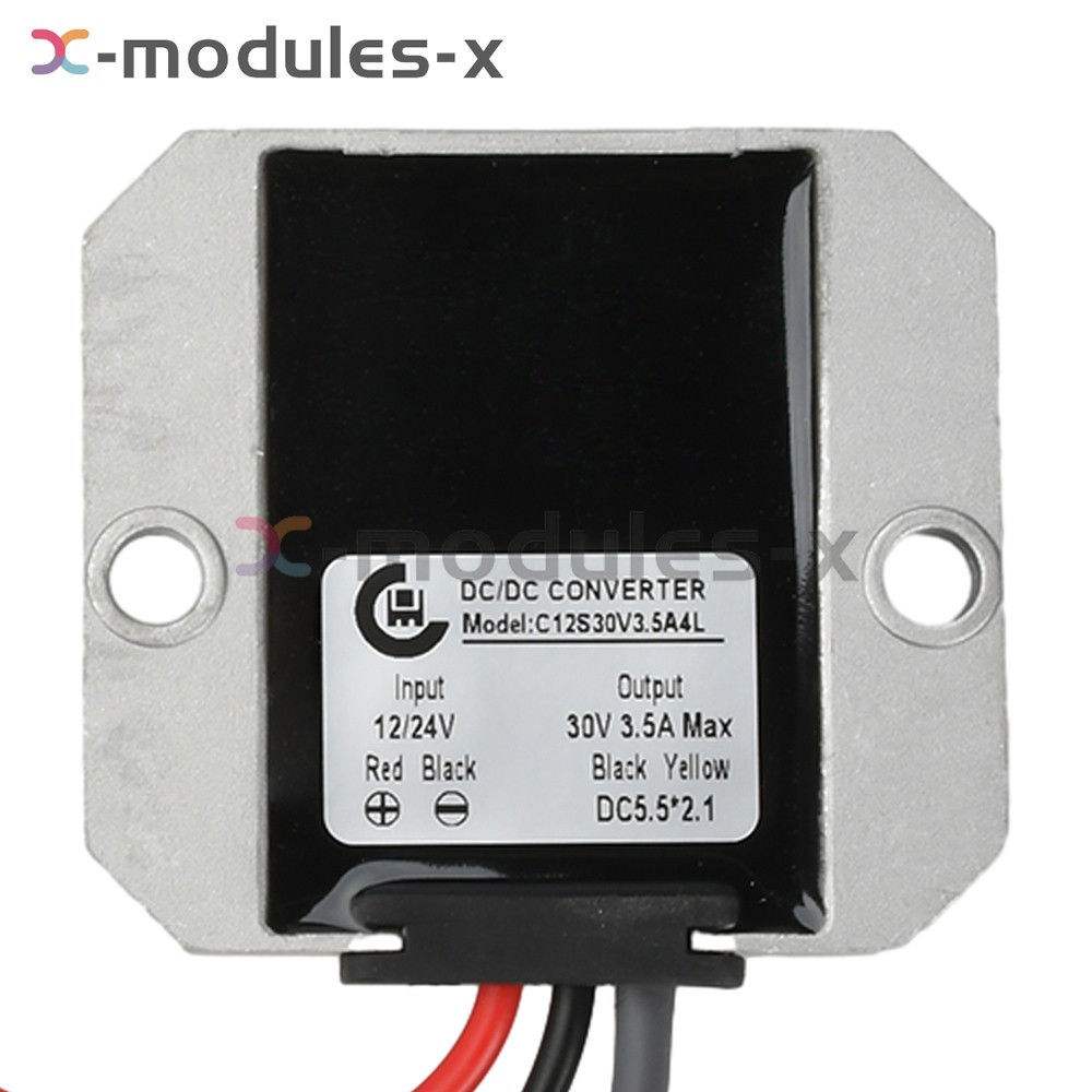 DC 12V24V to DC 30V 3.5A Power Cord Converter Boost Conversion Module Waterproof