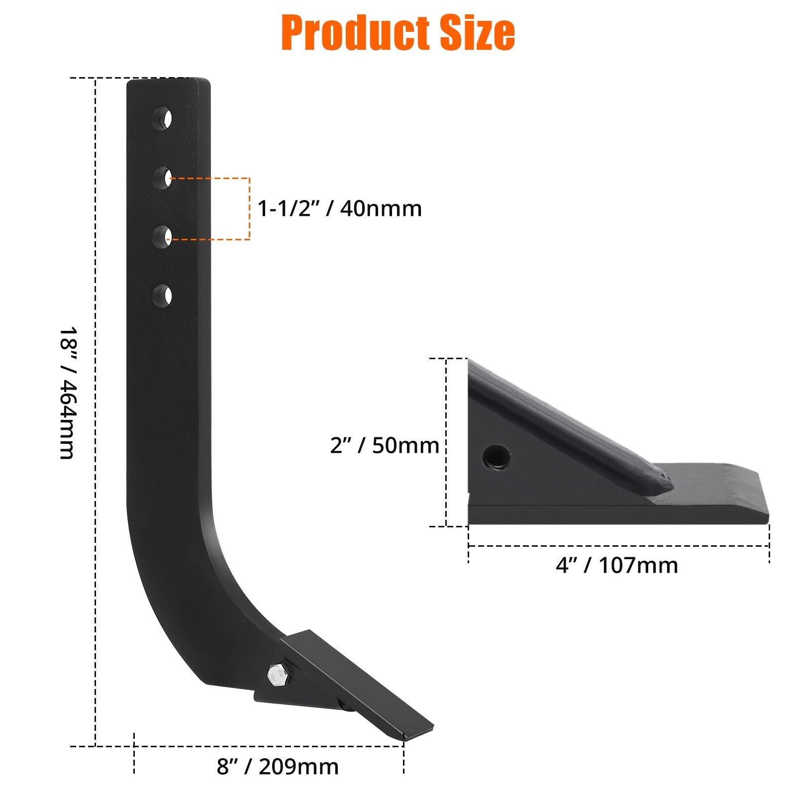Box Blade for Tractor 16″ Ripper Shank for Box Blade 4 Holes Scarifier Shank