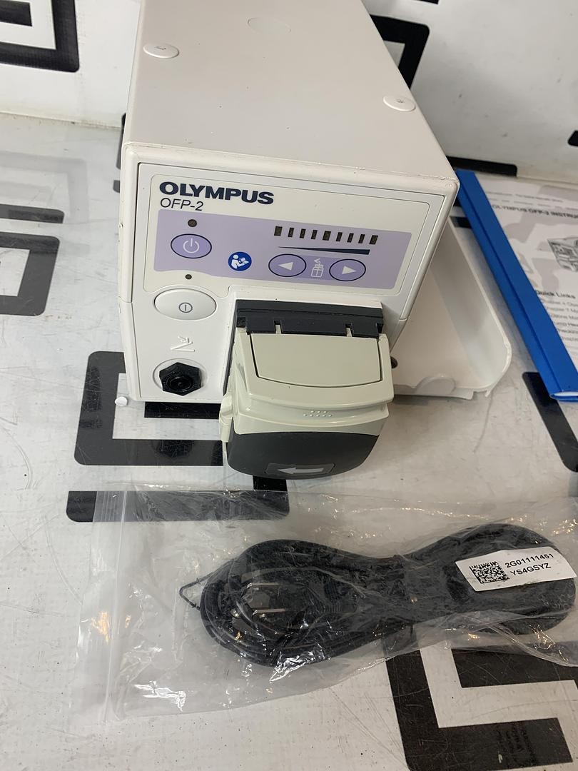 Olympus OFP-2 Endoscopic Flushing Pump Irrigation W/ Footswitch & Manual TESTED
