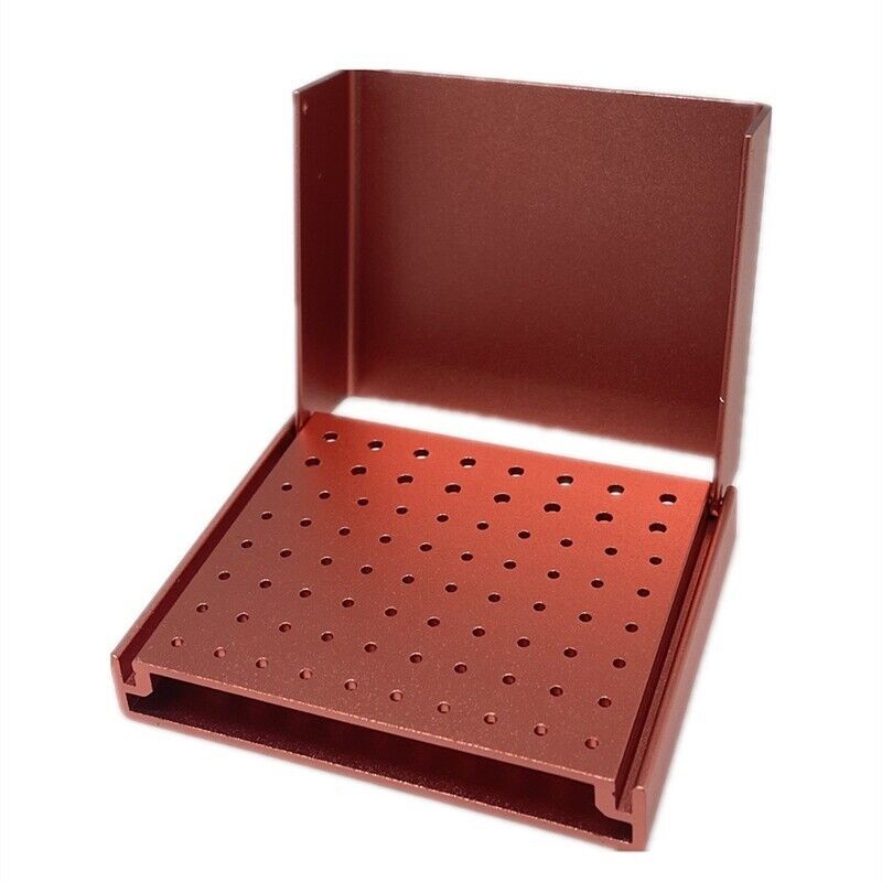 76 Holes Dental Bur Stand Speed FG/RA CA Burs Prophy Brush Cup Holder Block Box