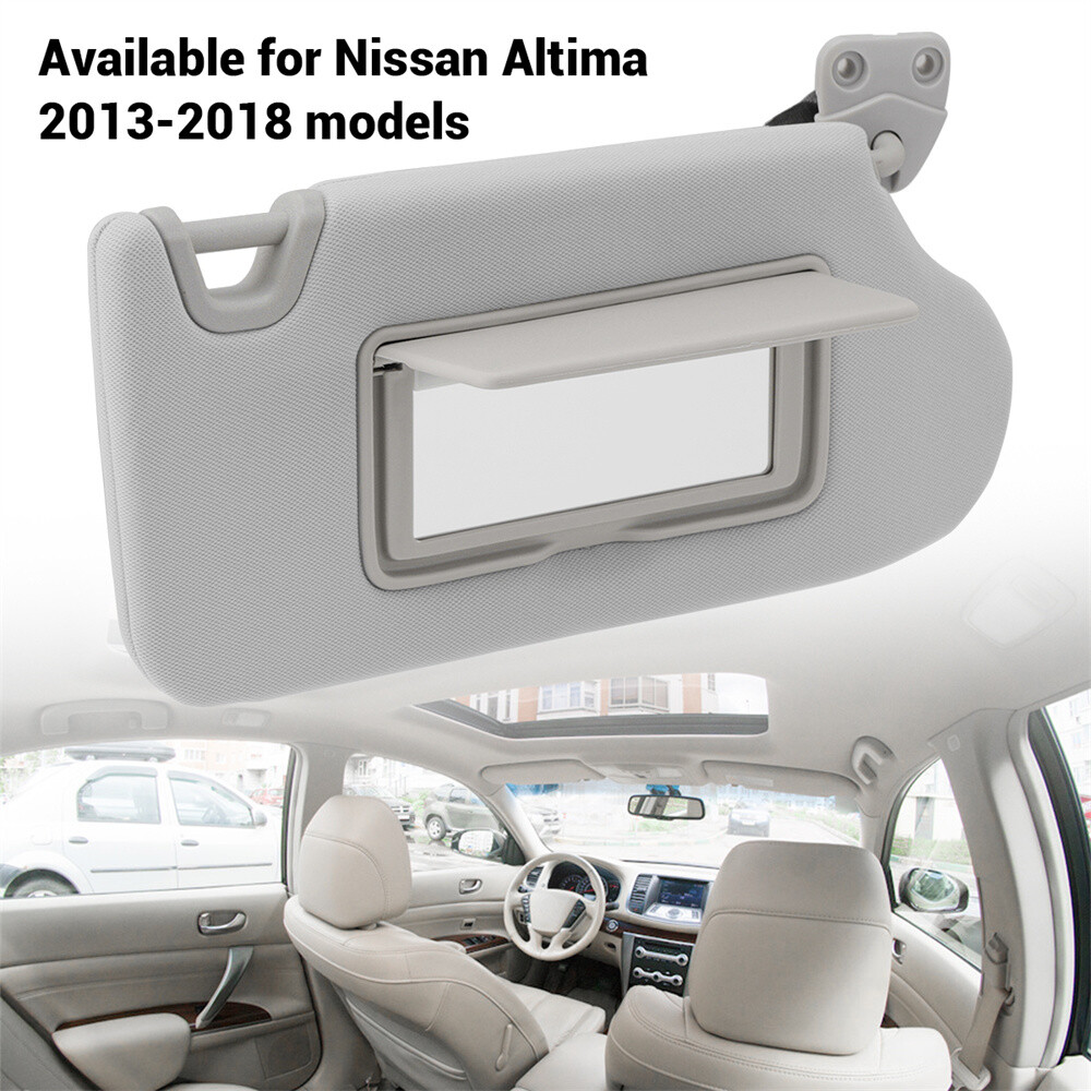 Left Driver Right Passenger Side Sun Visor for Nissan Altima 2013-2018 w/Light