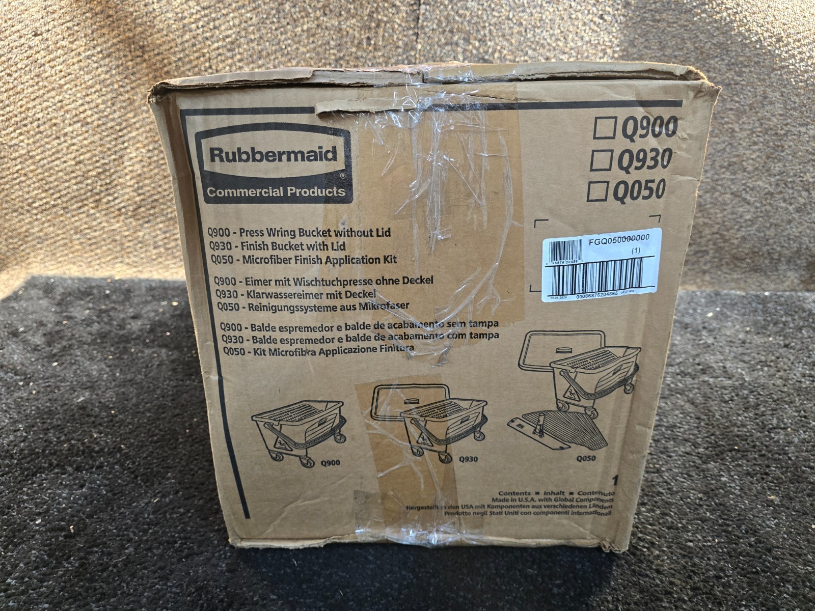 Rubbermaid® FGQ050000000 Blue All-in-One Microfiber Floor Finishing System