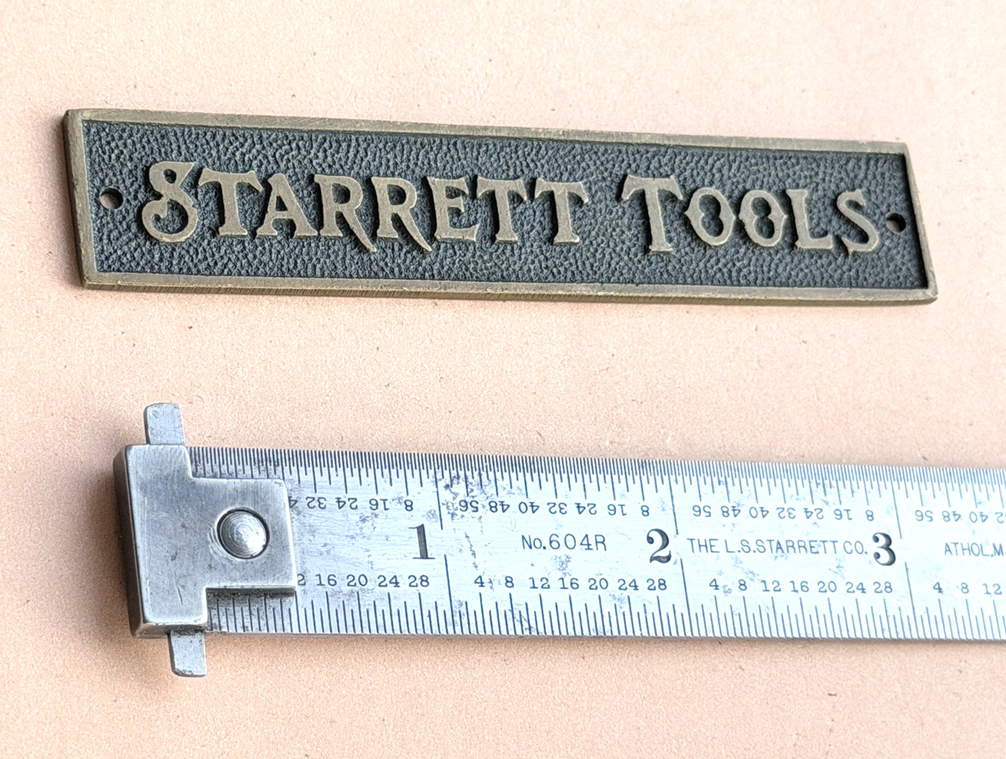 STARRETT DH604R-6 6″ Long Double Hook Spring-Tempered Steel Rule W/inch Grad.