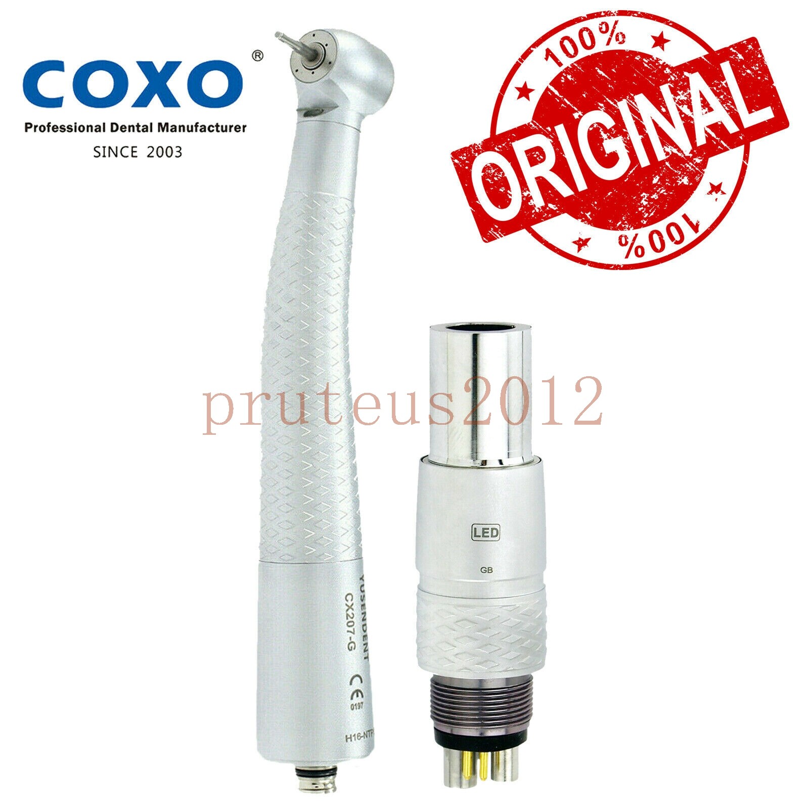 COXO YUSENDENT CX207-G Dental Fiber Optic LED high speed Handpiece Fit NSK XX