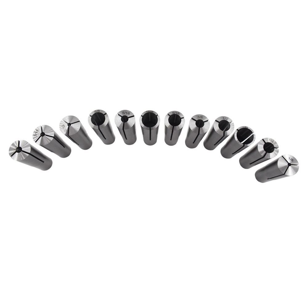 12 Pcs #3 Morse Taper Collet Set 1/8″ – 3/4″ 3MT MT3 3/16 1/4 3/8 1/2 5/8 Chuck