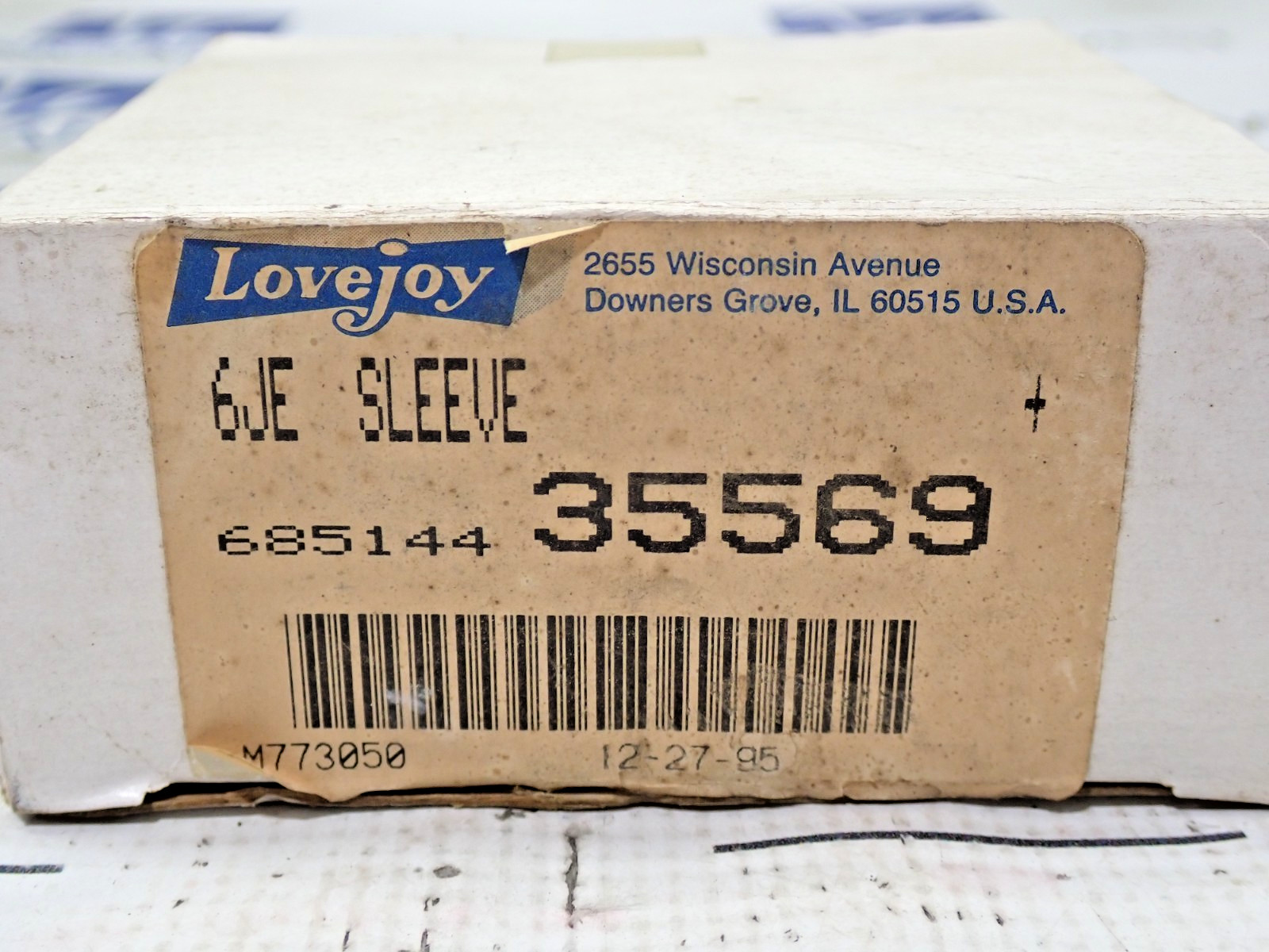 Lovejoy 6JE Sleeve 685144 35569 S-Flex Coupler New