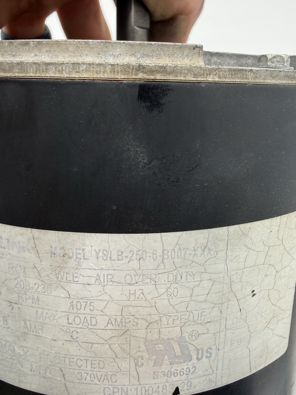 InterLink YSLB-250-6-B007-XXXX 1/3hp, 208/230V, 1075rpm Motor (100483-29)