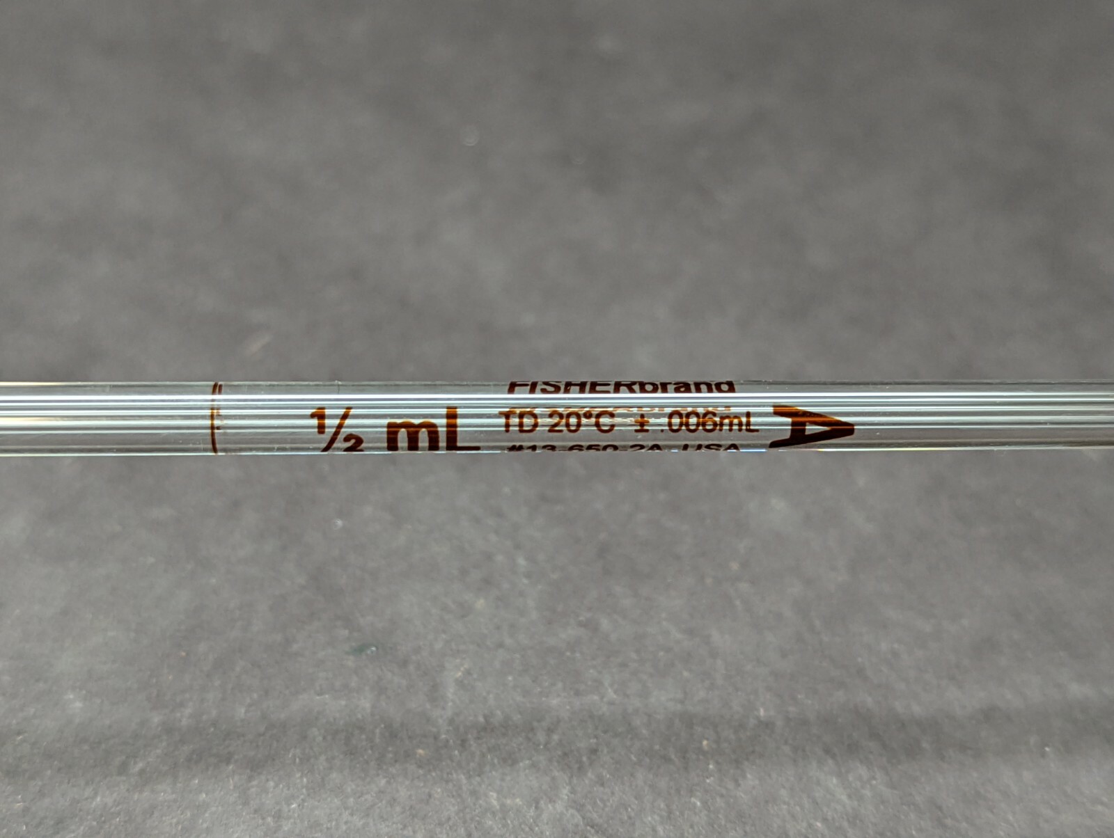 FISHERBRAND Glass Class A 0.5-40mL Bulb Volumetric Reusable Pipette Pipet 13-650