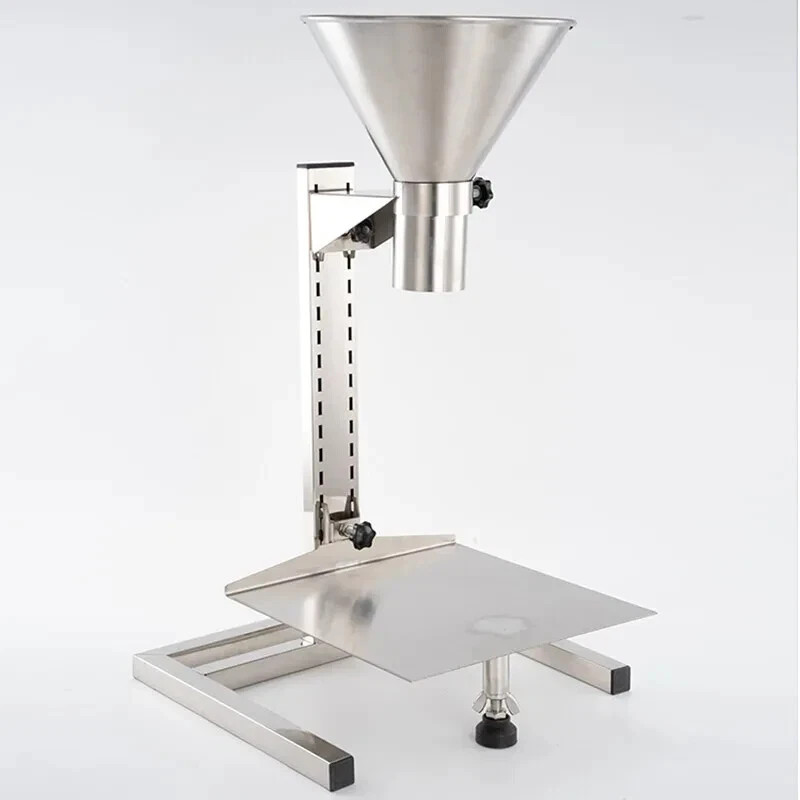 Stainless Steel Feeding Hopper with Support Stand Manual Filling Package Funnel