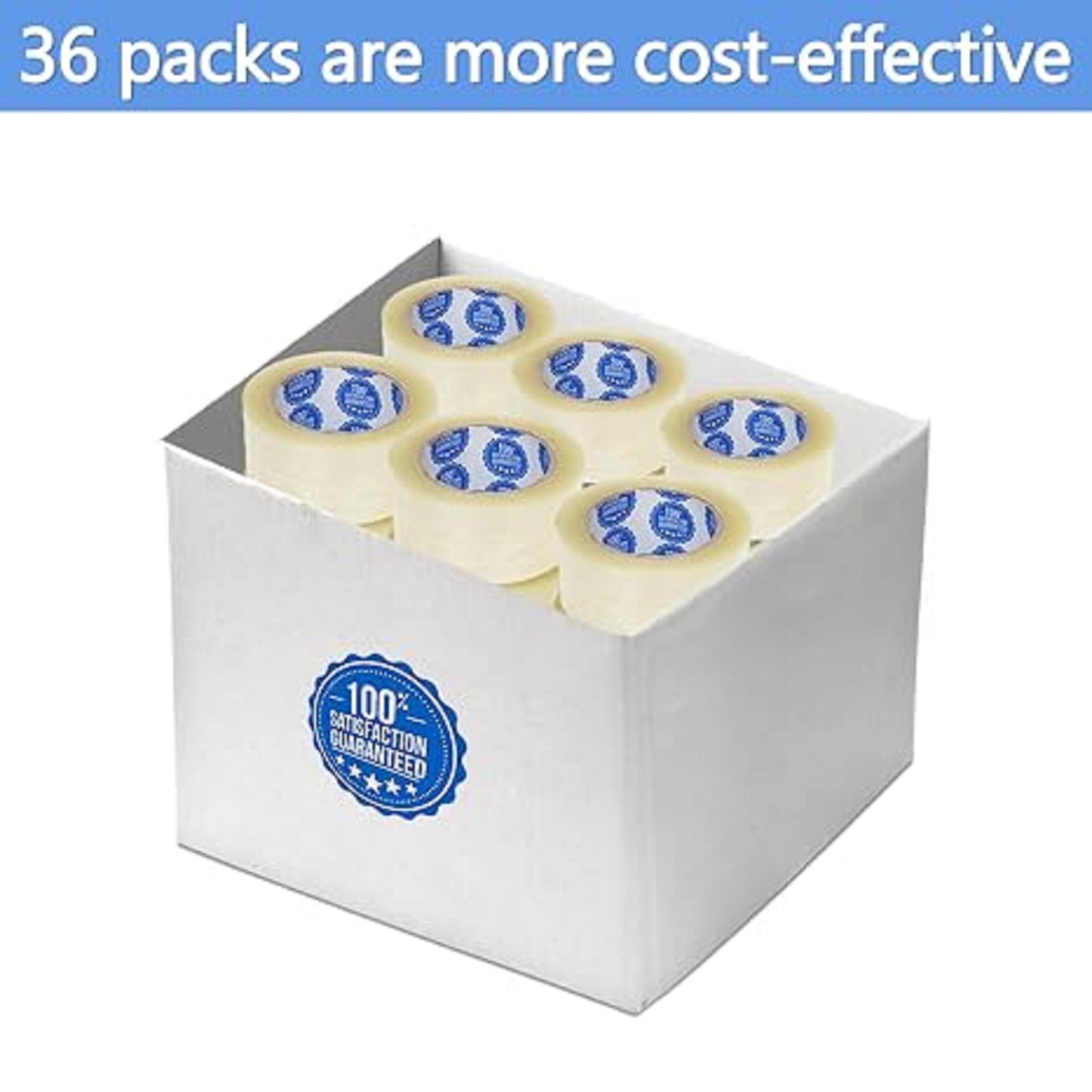 2.0 Mil Clear Packing Tape 36 Rolls (2 Inch x 110 Yards) – Shipping Tape for Box