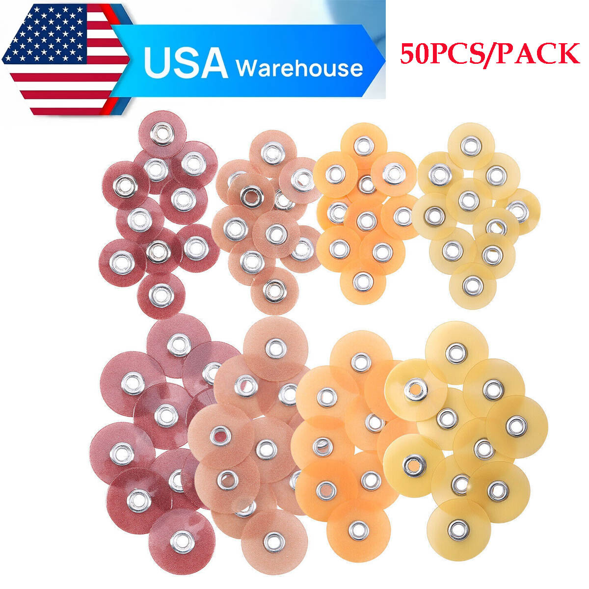 Dental Composite Finishing Polishing Discs /80pcs 12mm+14mm+2 Mandrel