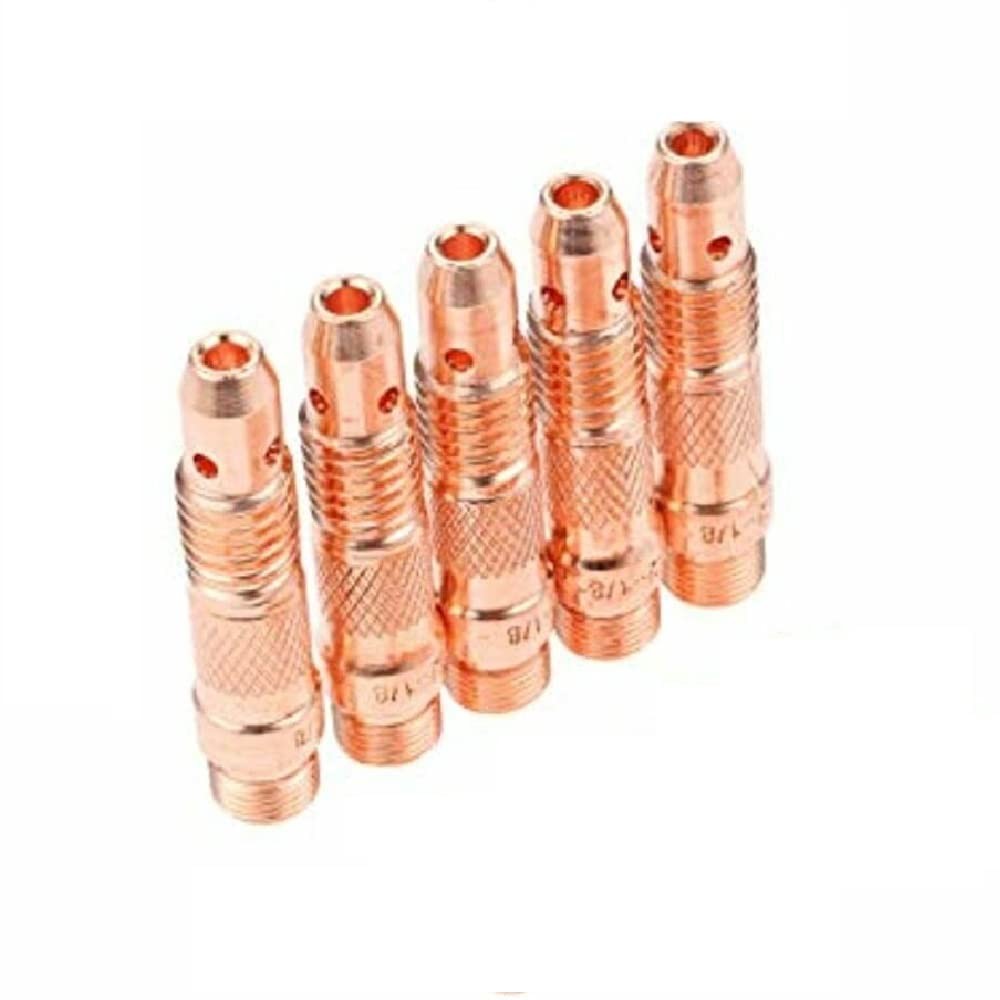 5 PCS 10N32 TIG Welding Collet Body 3/32 Inch Fits 17/18/26 Series Torch