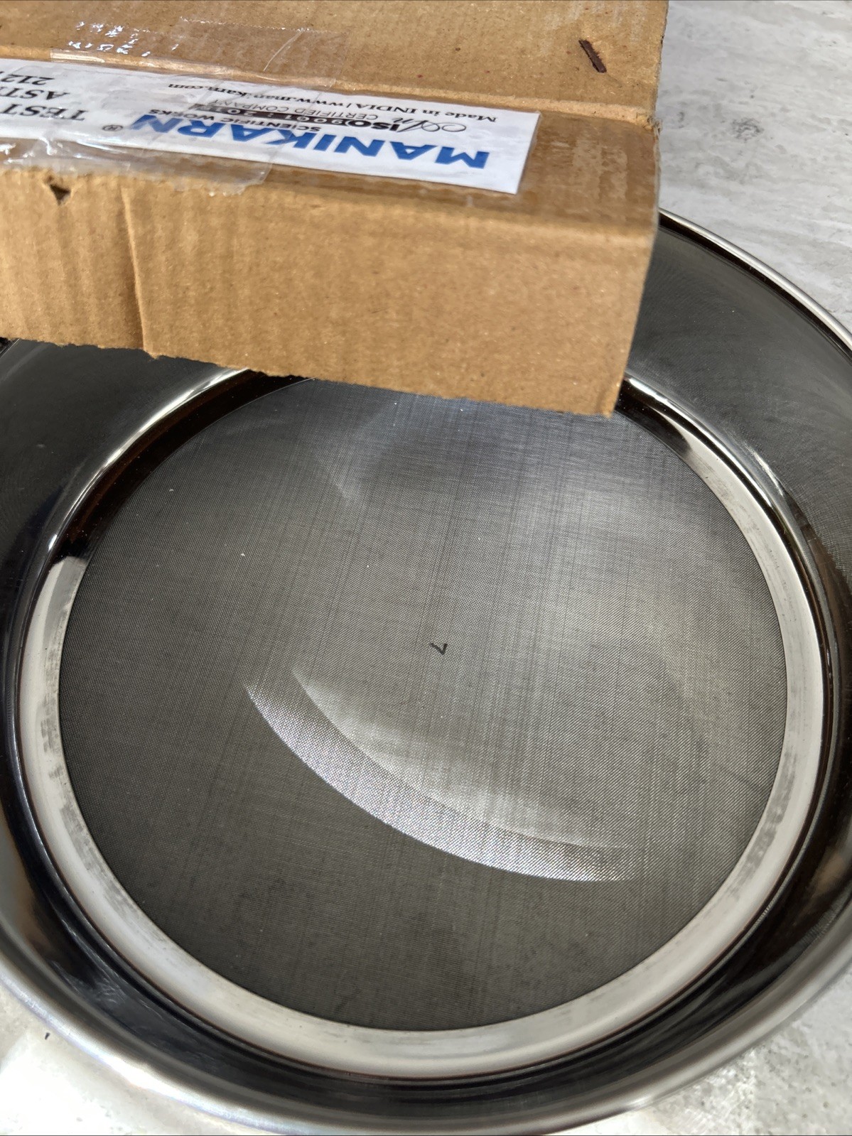 8″ Test Sieve 70 ASTM No.212 Stainless Steel Lab Sieve for Soil Sand Analysis