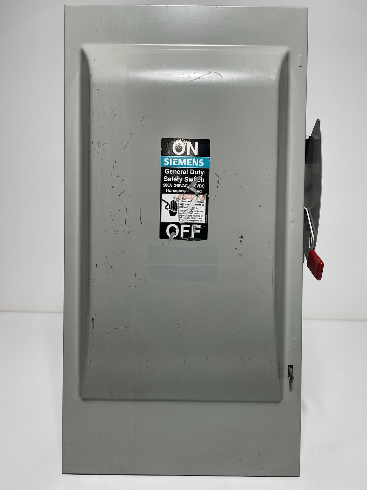 Siemens GF324N 200A Fusible General Duty Safety Switch, 240V, 3PH
