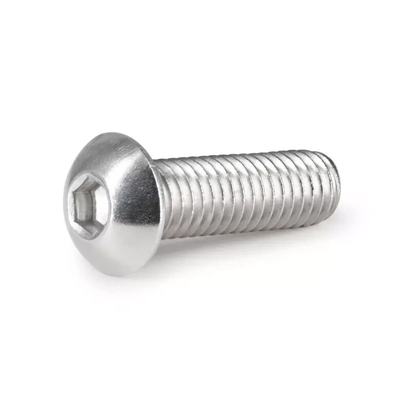 M6X10,12,13,15,40,45mm Button Head Socket Cap Screw Allen Hex Drive Stainless