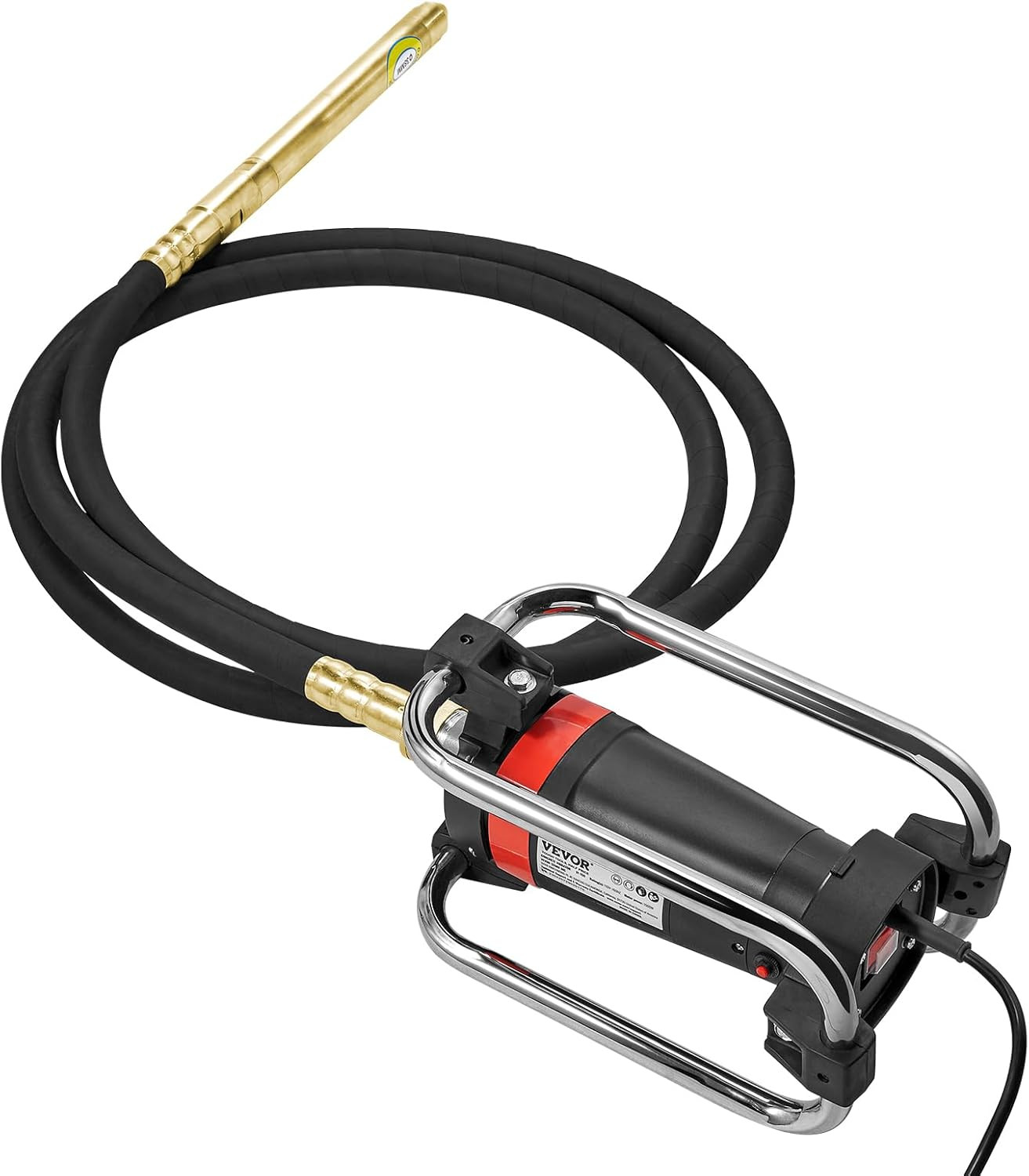 Concrete Vibrator, 1300W Power, 16000 Vibrations per Minute, Durable 2HP Copper