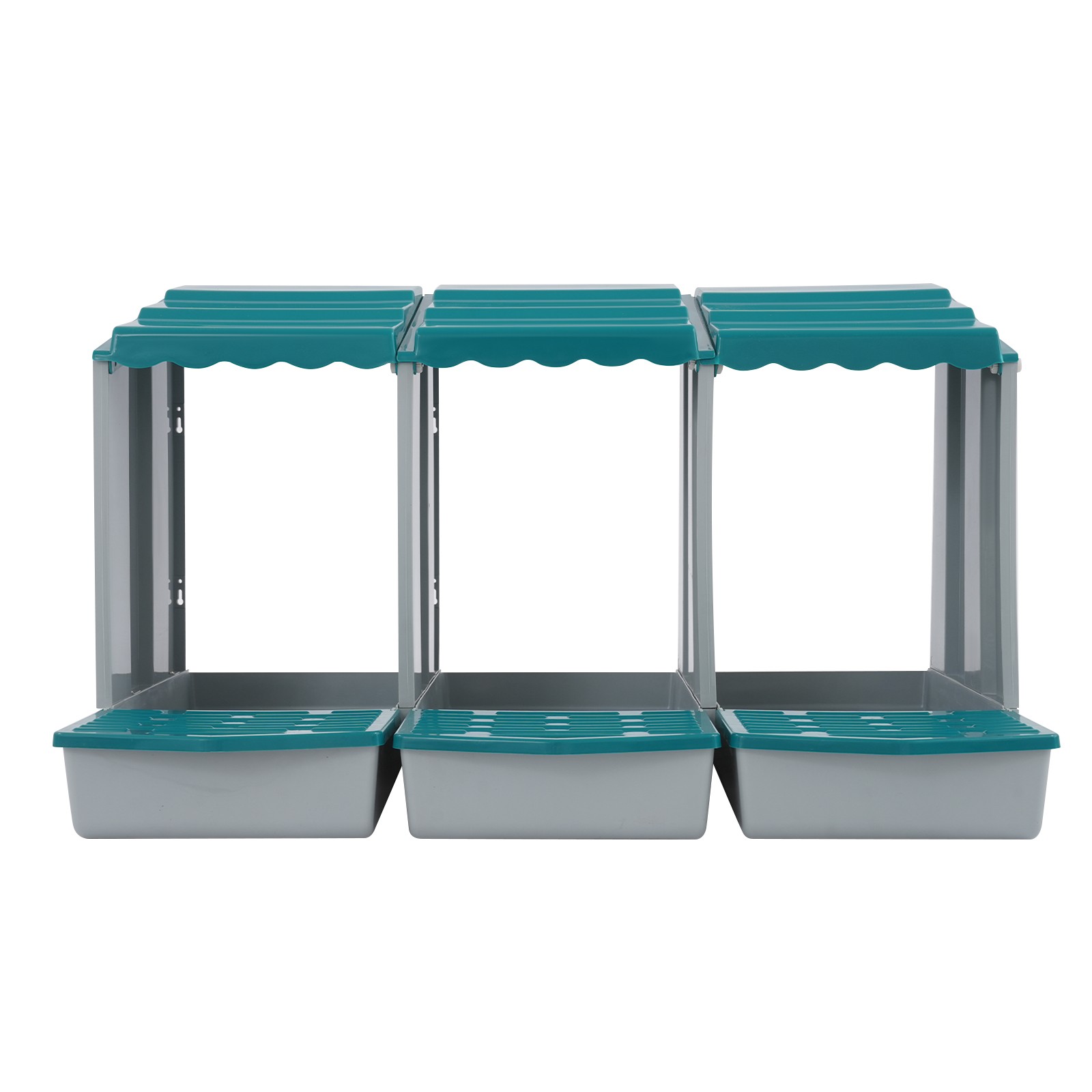 Chicken Nest Boxs, 3-Compartment Chicken Nesting Box, Chicken Laying Box with Eg