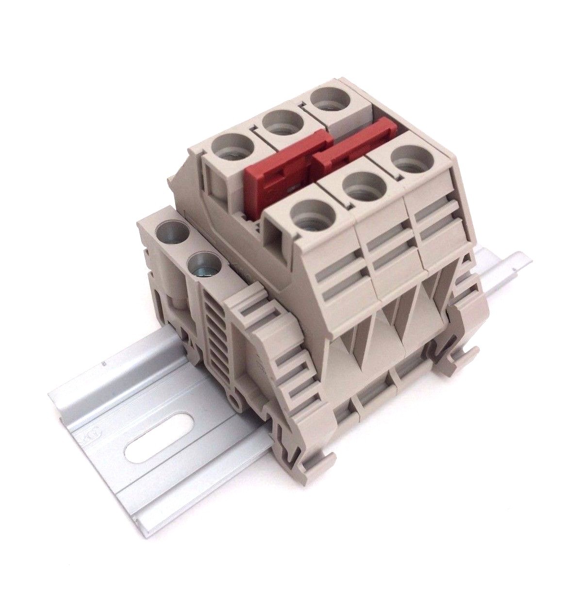 Solar Combiner Box Connector DIN Rail Terminal Blocks Dinkle 6AWG 60A 600V