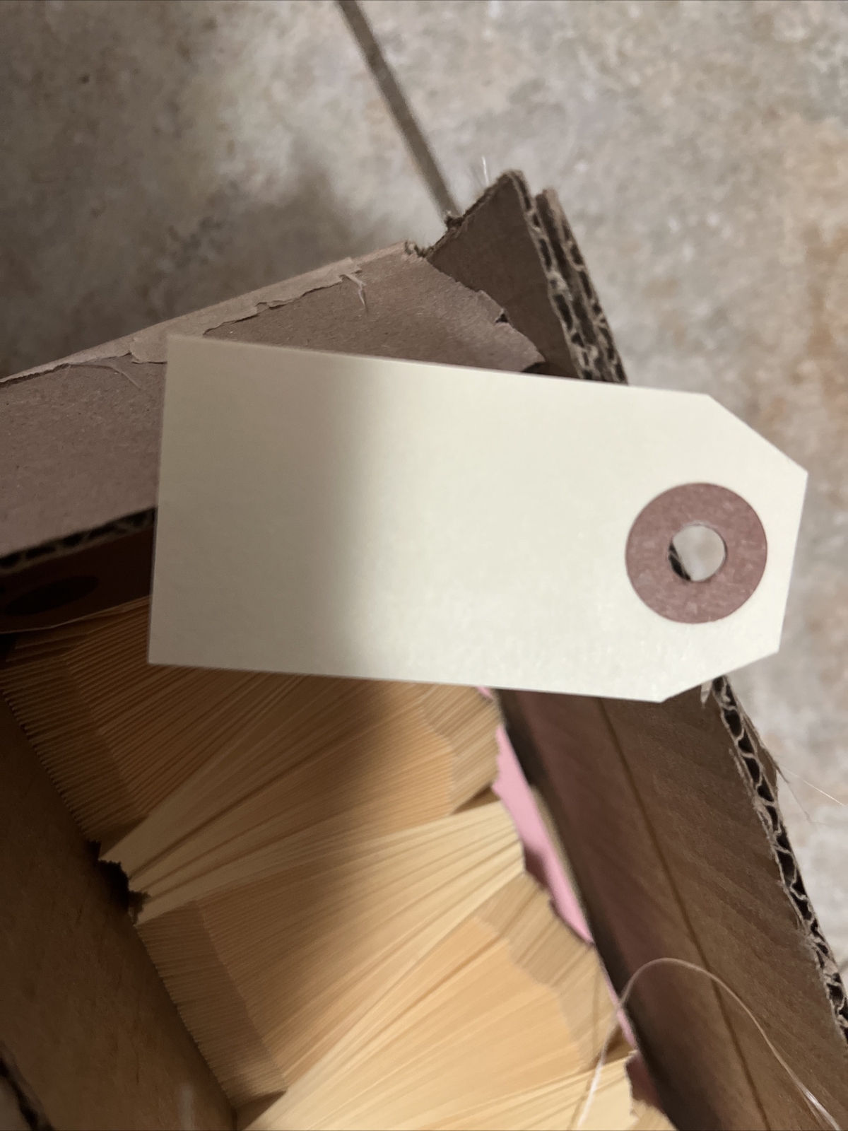 Manila Tags With String Hang Shipping Label Sizes 2-3/4” X 1-3/8” 1000 Count/Box
