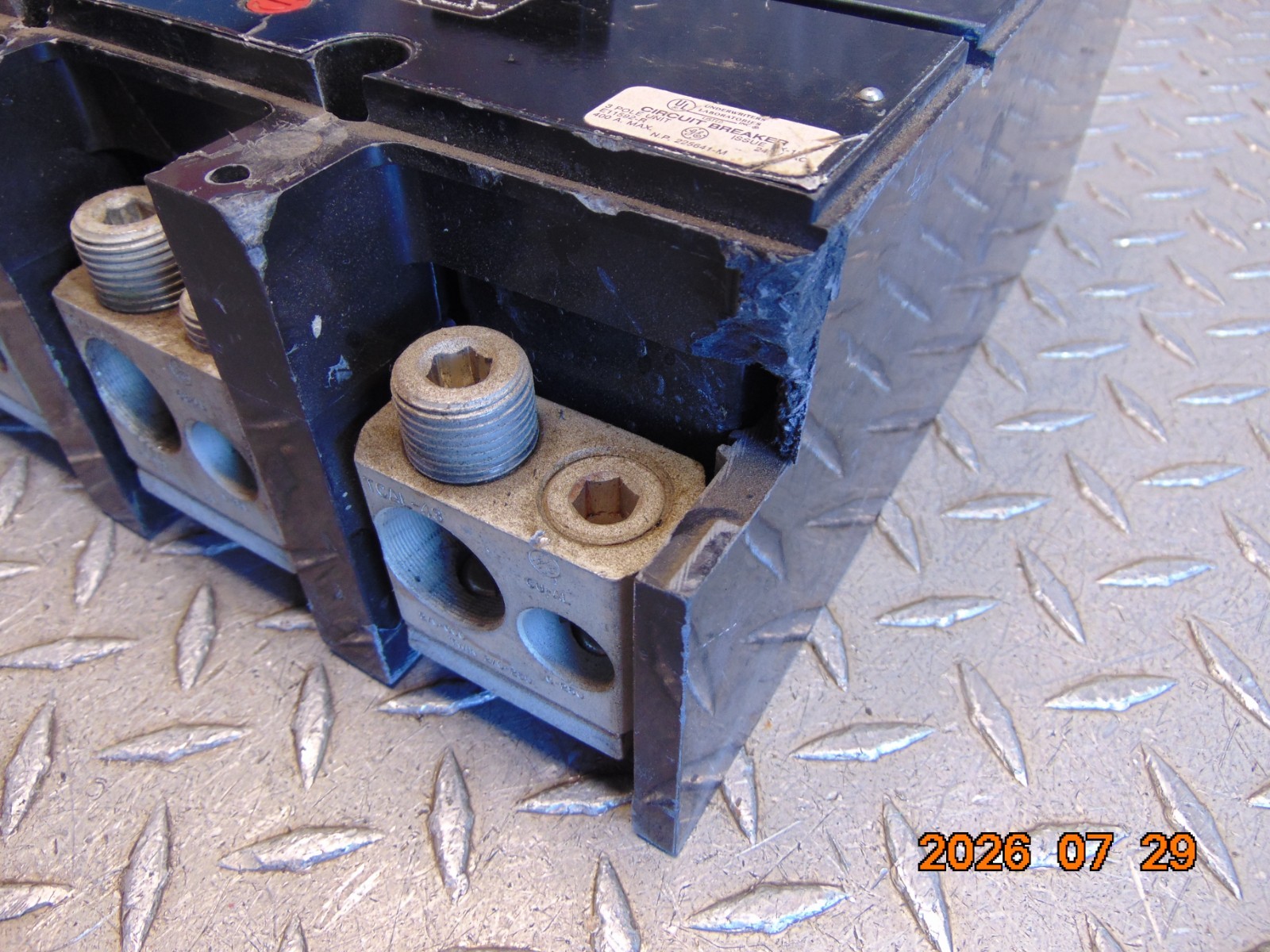 GE TJD432400 400A 400 AMP 3-POLE CIRCUIT BREAKER see description
