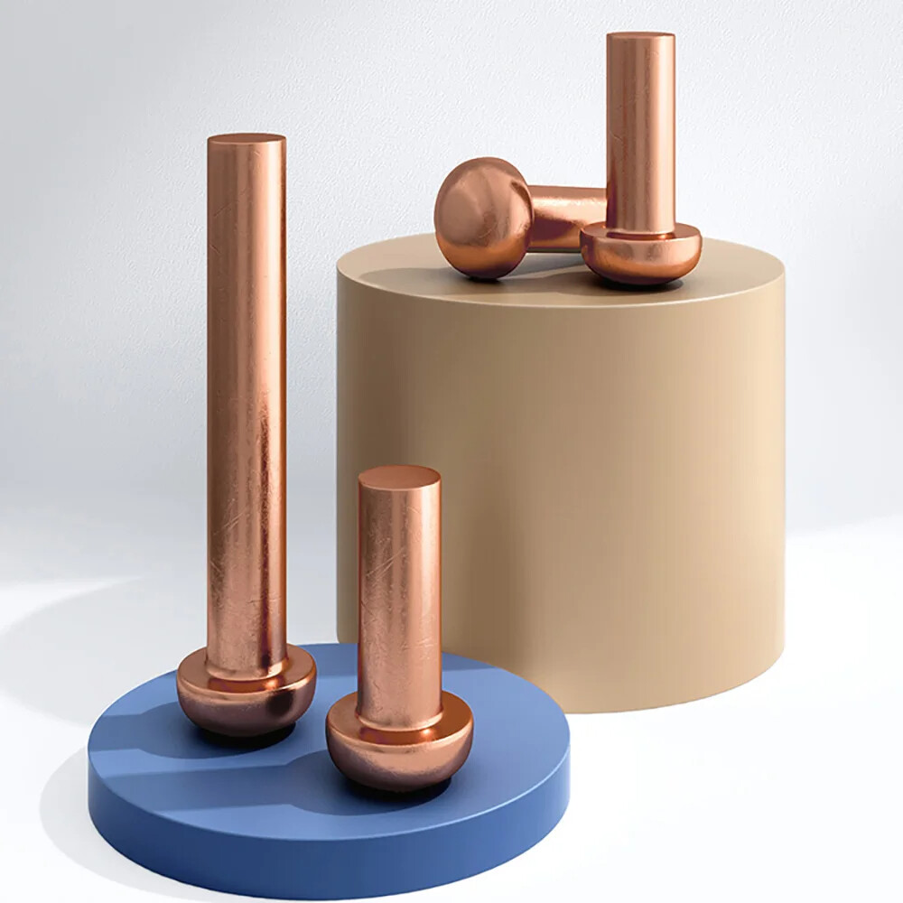 Solid Copper Round Pan Head Rivets DIN660 Nut Hammer Rivet M1.5 M2 M2.5 M3 M4-M8