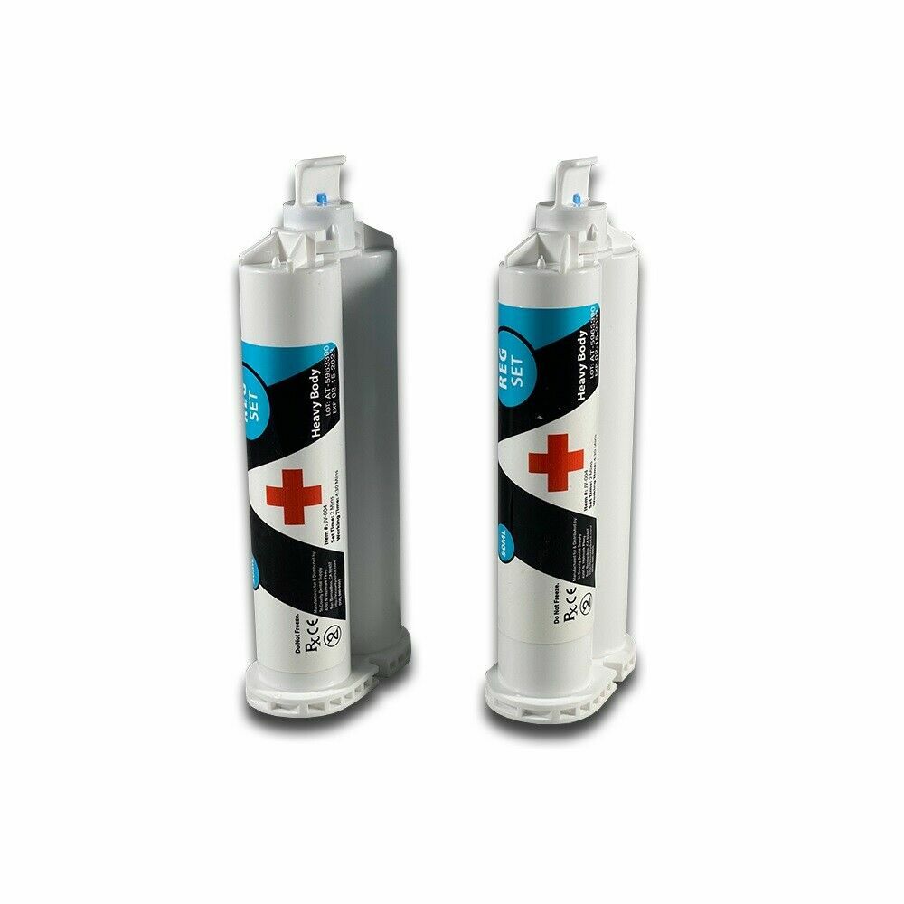 REDLAND Impression Material VPS Heavy Body Regular Set 40 x 50ml + 96 Tips