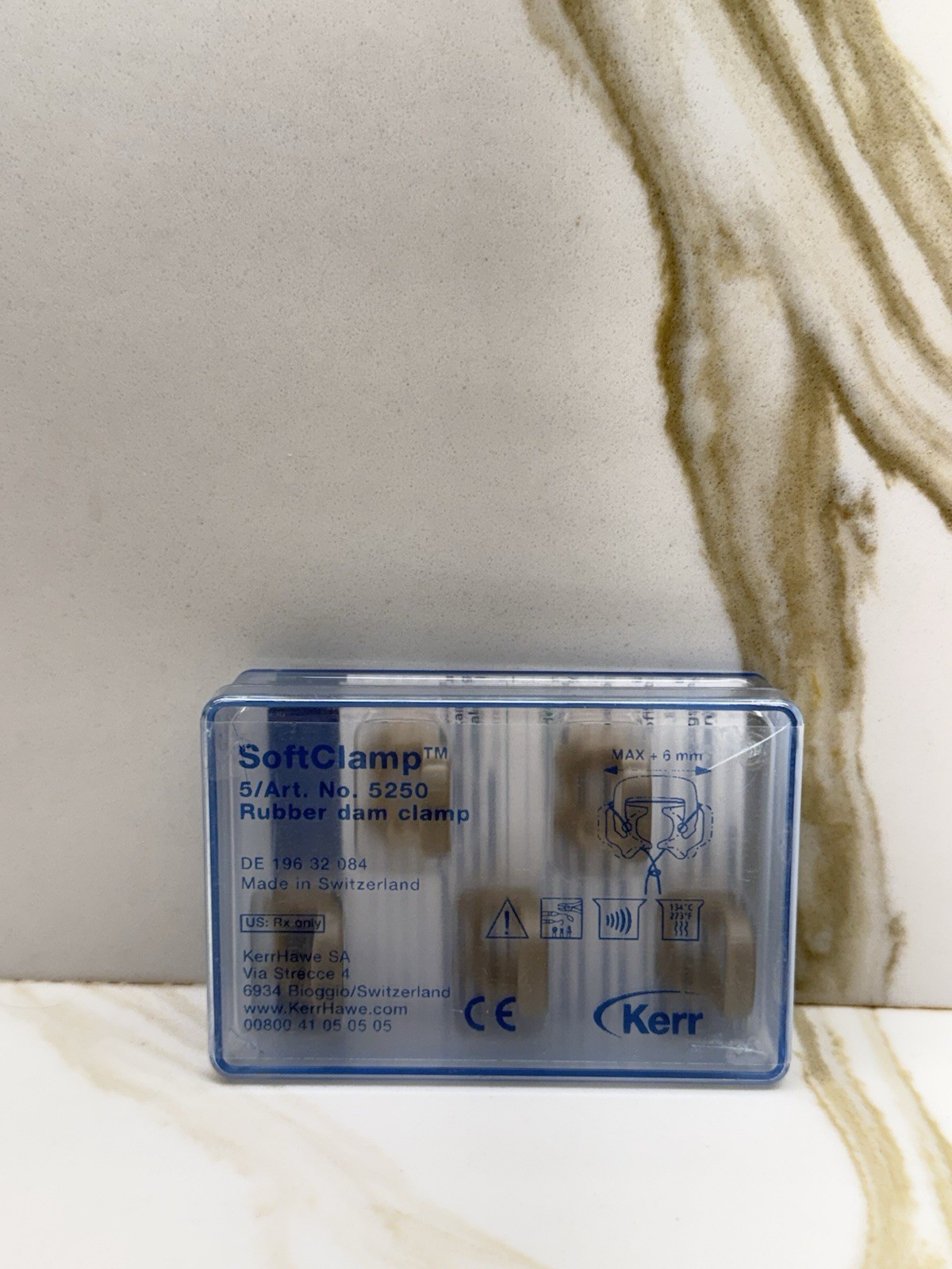 5 PC/BOX DENTAL KERR SOFT CLAMP UNIVERSAL RUBBER DAM, H5250 SWITZERLAND