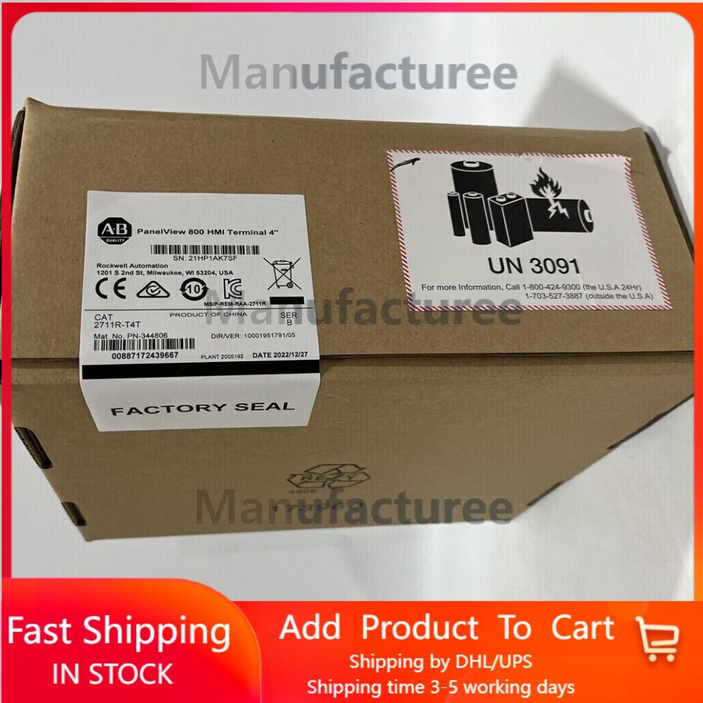 New Sealed AB 2711R-T4T PanelView 800 4-inch HMI Terminal 2711RT4T US Free Tax