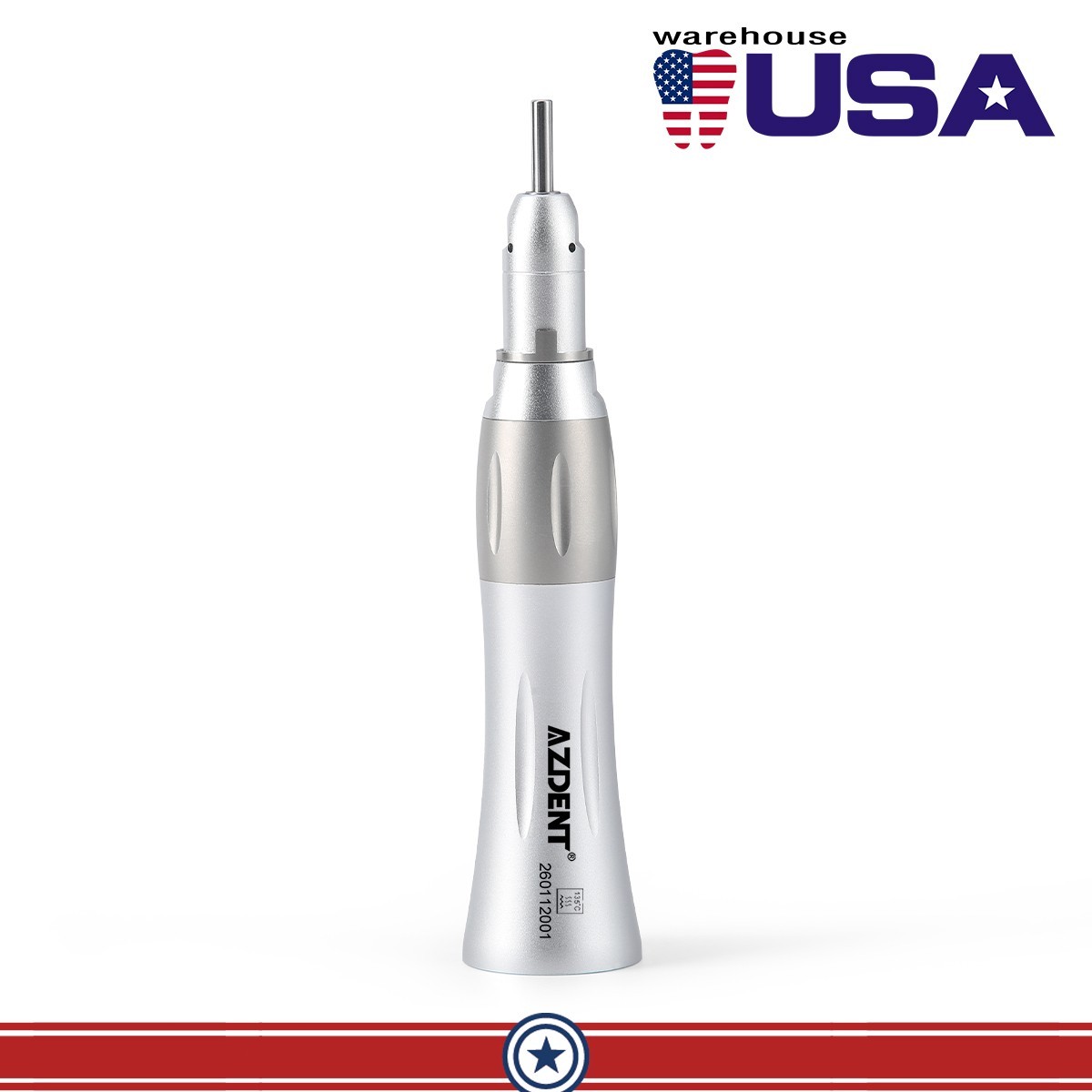 AZDENT Dental Surgical Low Speed Straight Handpiece 1:1 Nose Cone External Spray