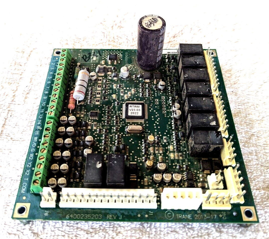 TRANE 6400235203 REV J 6200-0123-23 Control Board RTRM V23.03 MOD03196 FREE SHIP