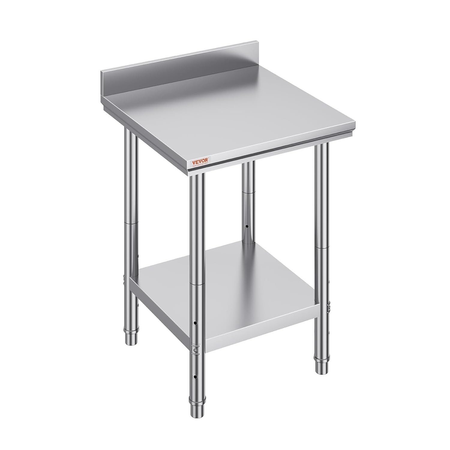 Easy Install 24x24x34 Stainless Steel Kitchen Work Table with Undershelf