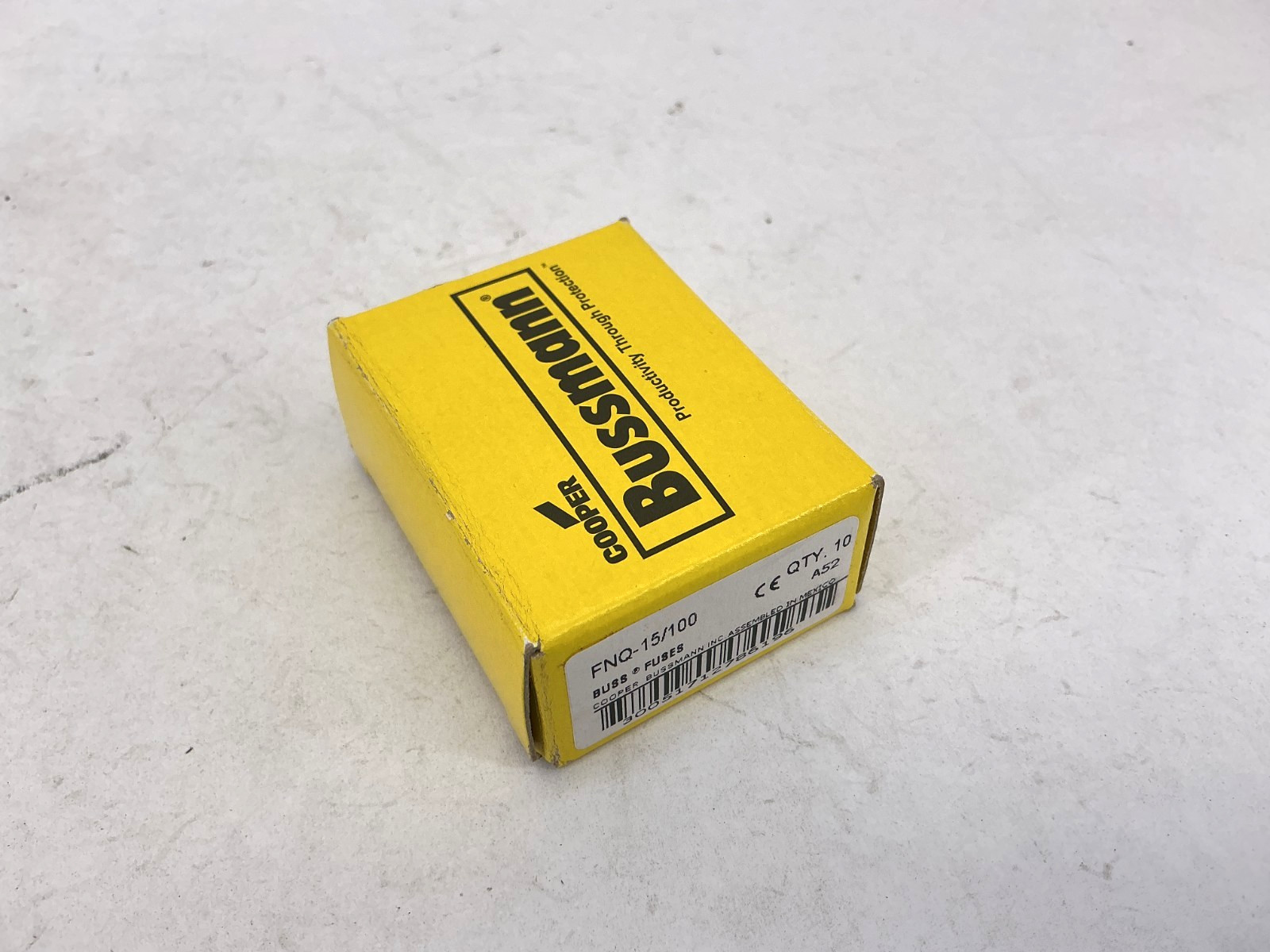 New Bussmann FNQ-15/100 500Vac Time-Delay Fuse 15/100A 500V Box of 10