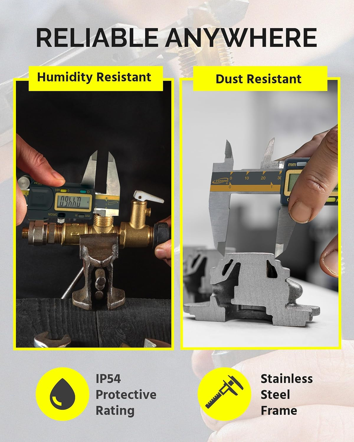 iGAGING Absolute Origin 0-6 Digital Caliper IP54 Stainless Steel