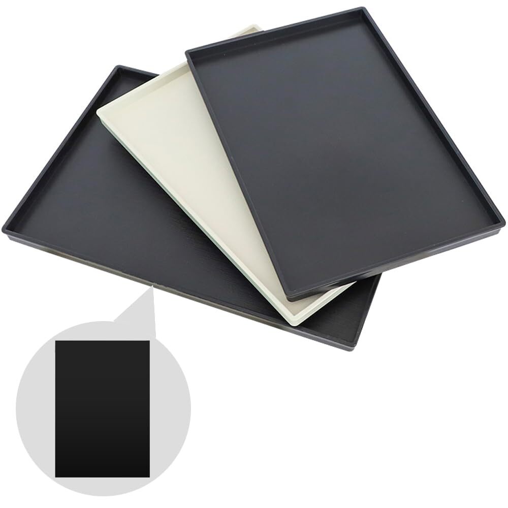 Pack of 2 ABS Plastic Sheet 1/8″ Black Plastic Sheet 8″ x 12″ Rigid Moldable