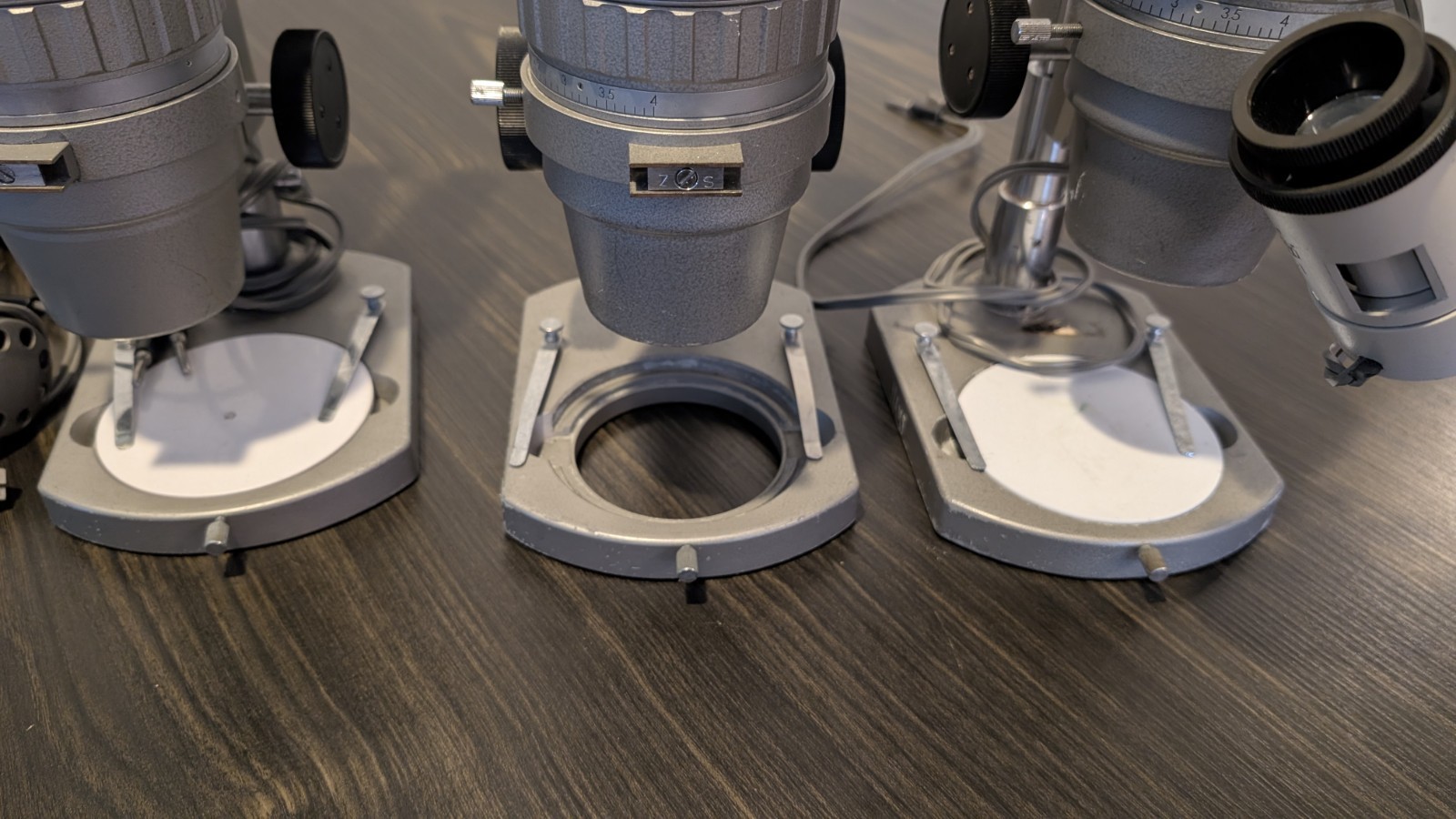 Three (3) Olympus Tokyo Stereo Microscopes