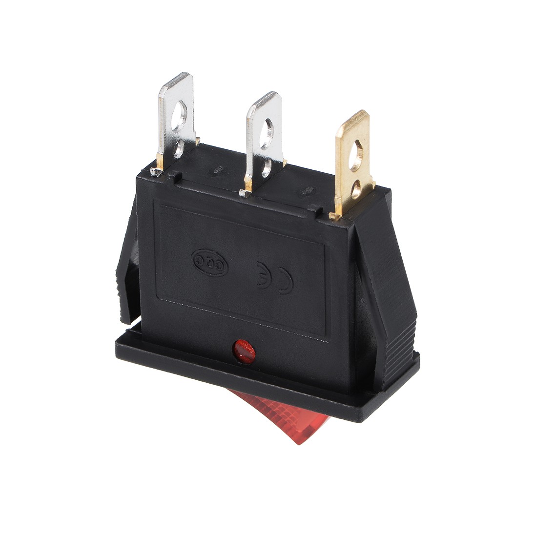 5 x Boat Rocker Switch Red LED Light DC 12/24V ON/OFF AC 250V/15A 125V/20A SPST