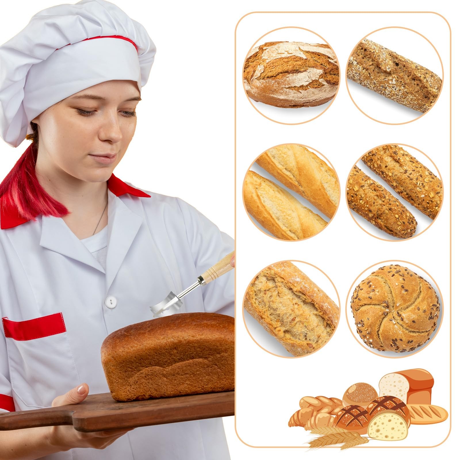 Josojoou 30 Pieces Bread Lame Blades Refill, Stainless Steel Normal, Silver