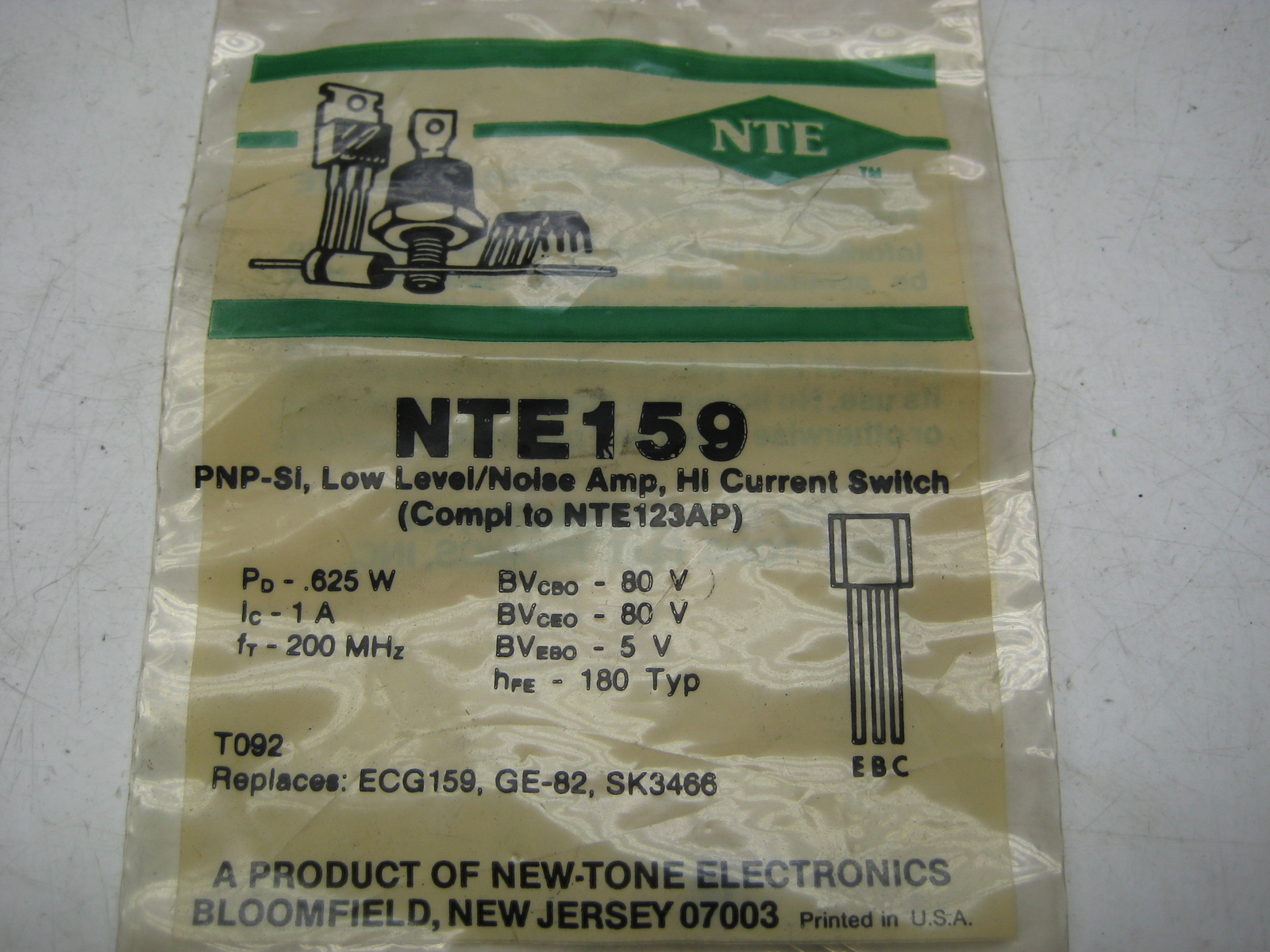 NTE NTE159 CURRENT SWITCH NSMP