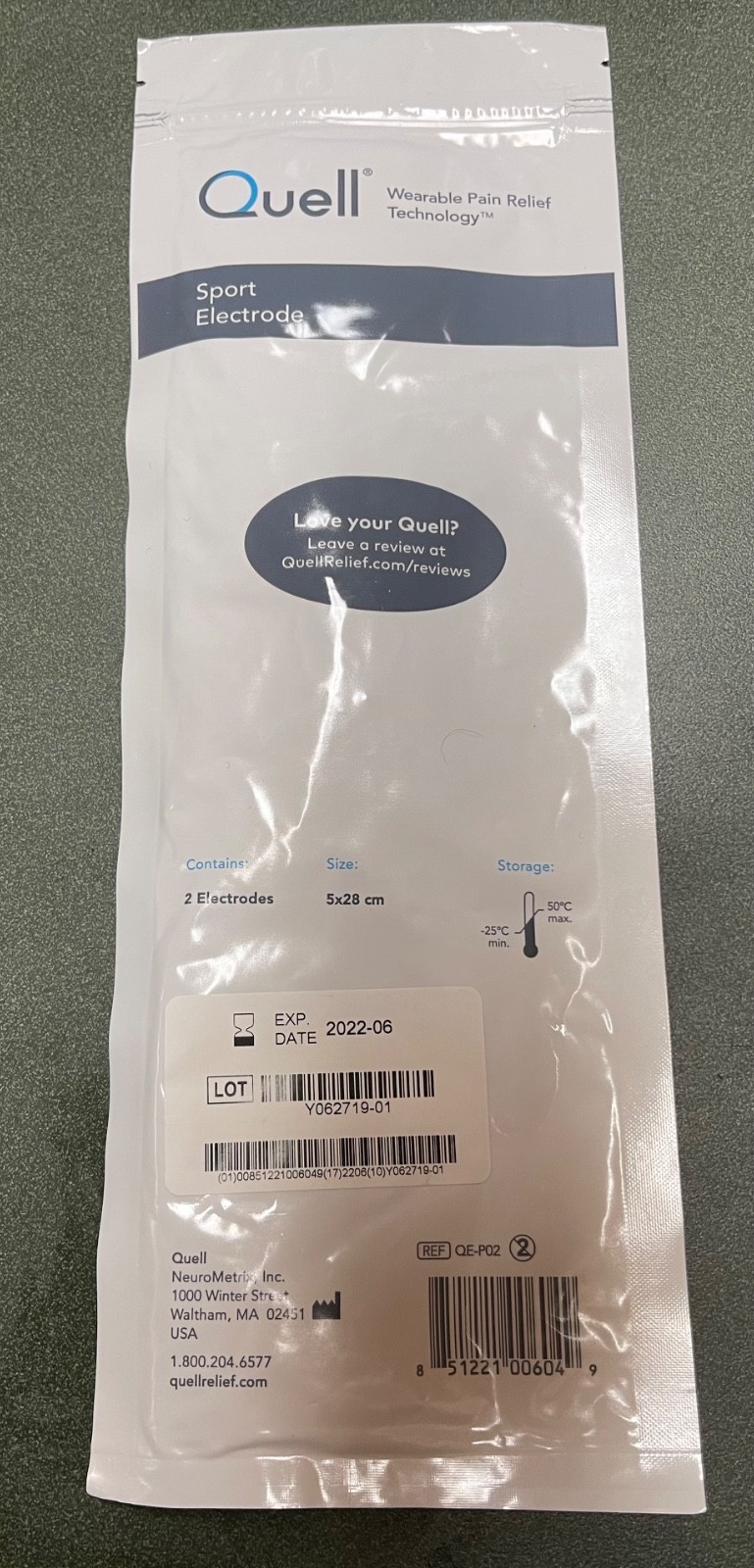 Quell Wearable Pain Relief NeuroMetrix – You Chose!