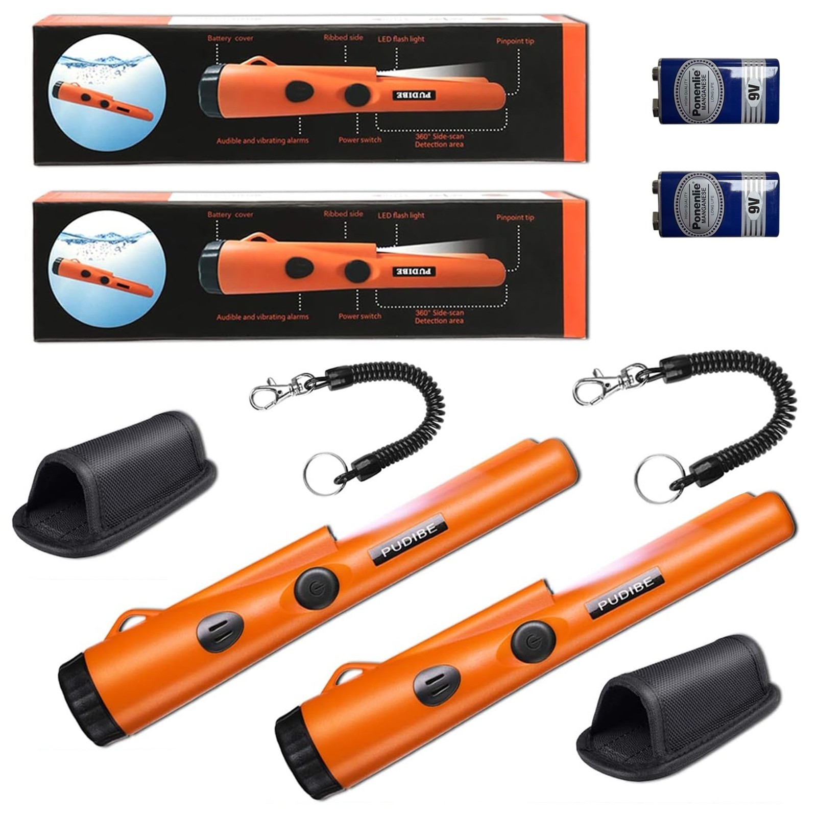 Handheld Metal Detector – 360�� Detection for Gold, Silver & Treasure Hunting