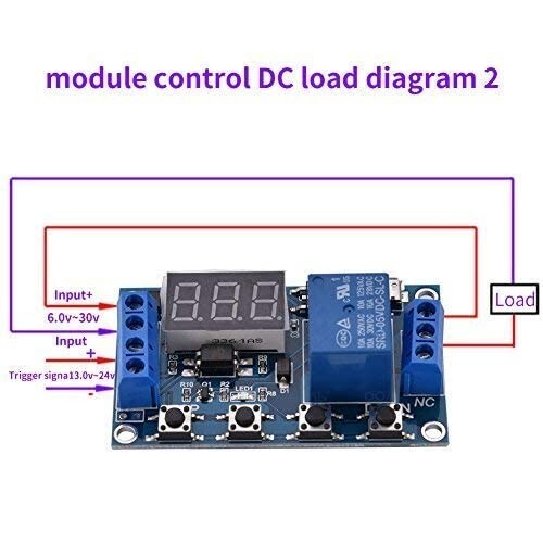 Cycle Timing One-Way Relay Module Delay Power Off Trigger Micro USB Timer