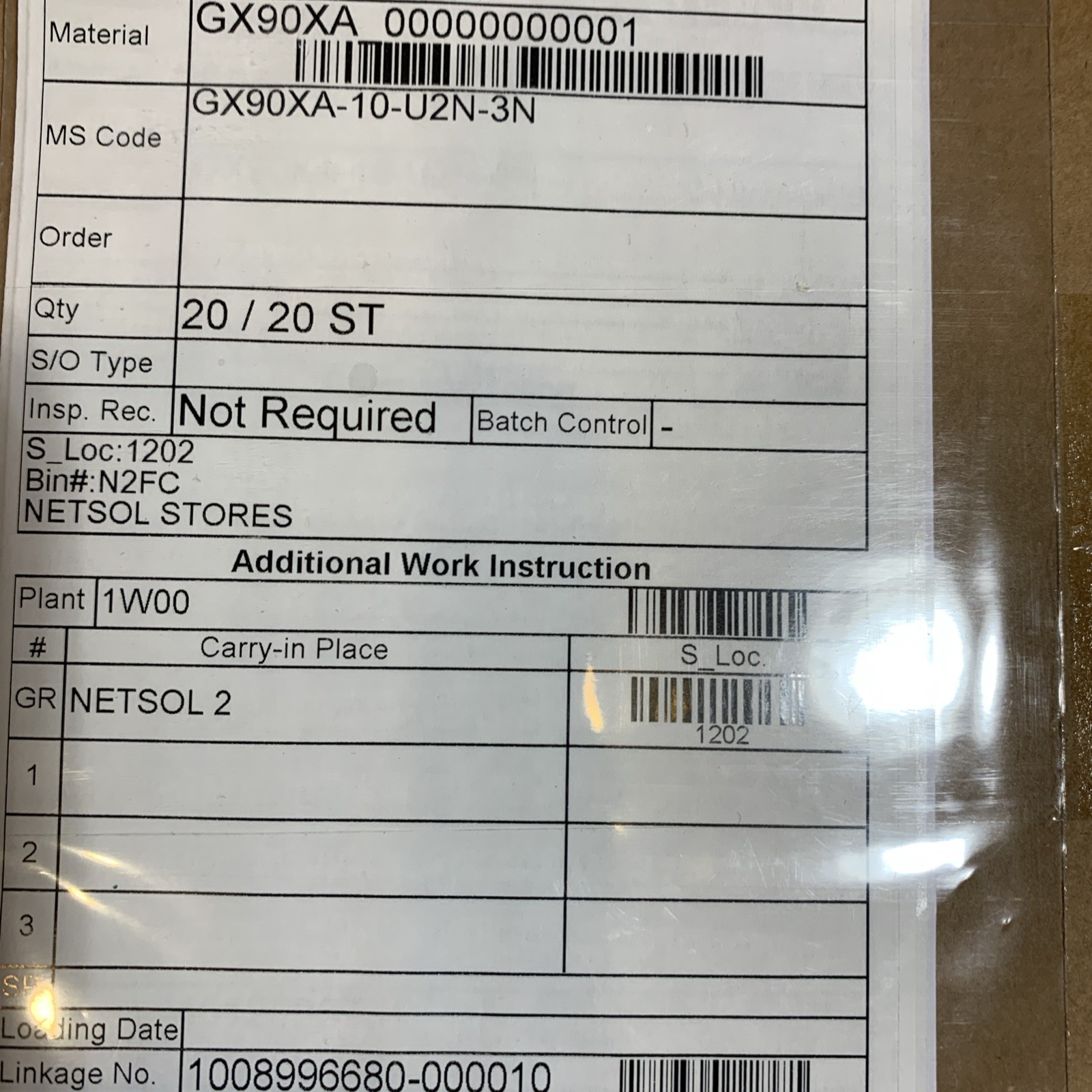 YOKOGAWA GX90XA ANALOG INPUT MODULE GX90XA-10-U2N-3N