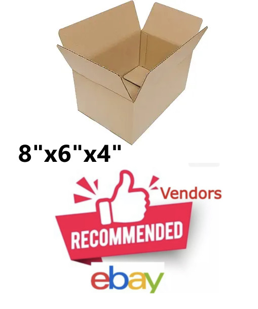Boxes Corrugated White Cardboard Mailers Tuck Top One-Piece Die-Cut Vary 50 Pk