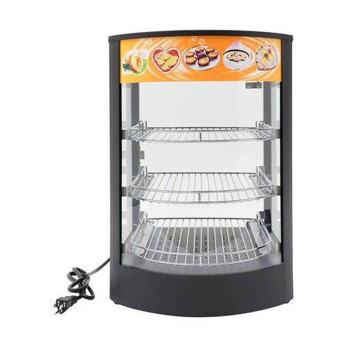3-Tiers Tabletop Commercial Food Warmer Display Case Food Warming Cabinet 800W