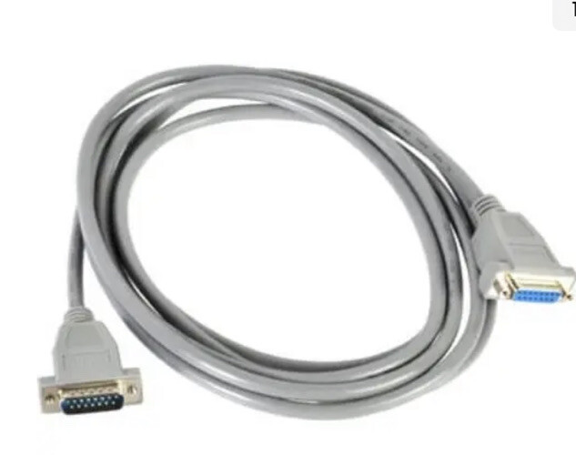 L-com CSM15MF-10 Economy Molded D-Sub Cable, DB15 Male /Female, 10.0 ft