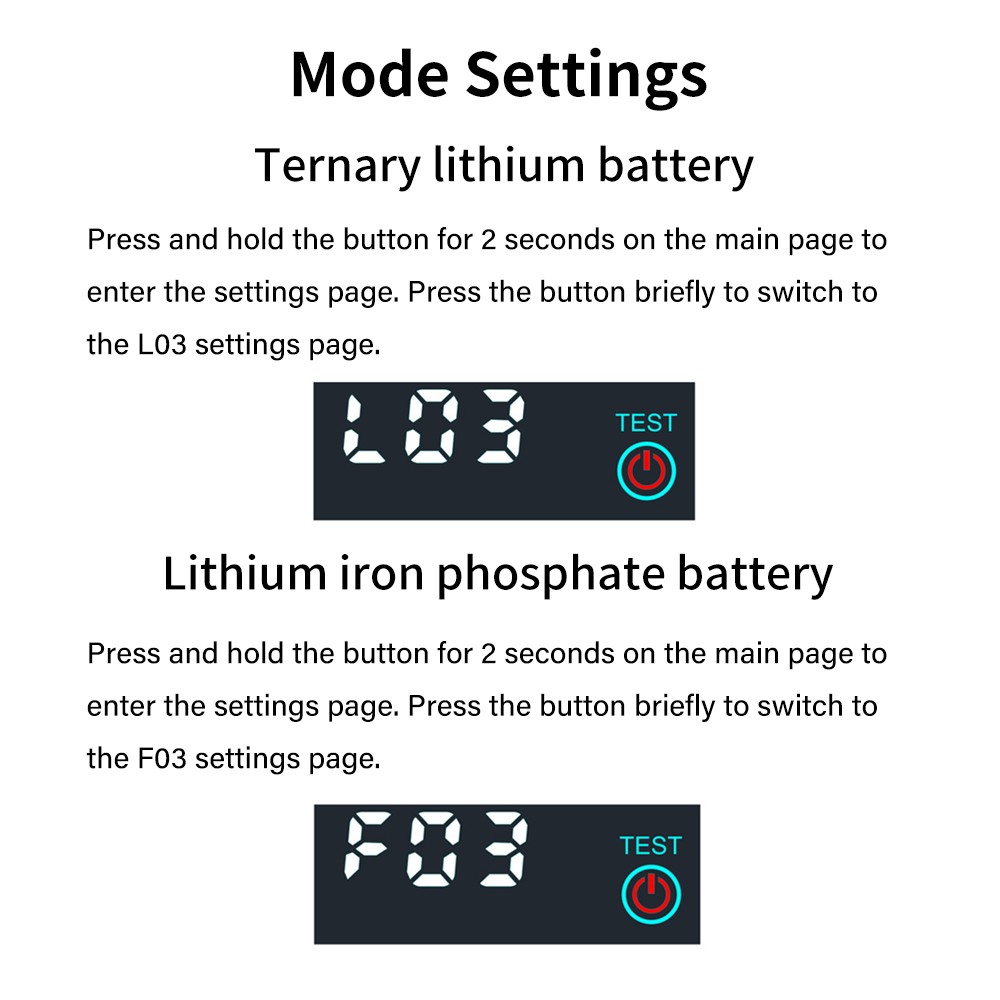 LED Voltage Acid/Li-ion Battery Level Indicator Display Panel w/Power-Off Memory